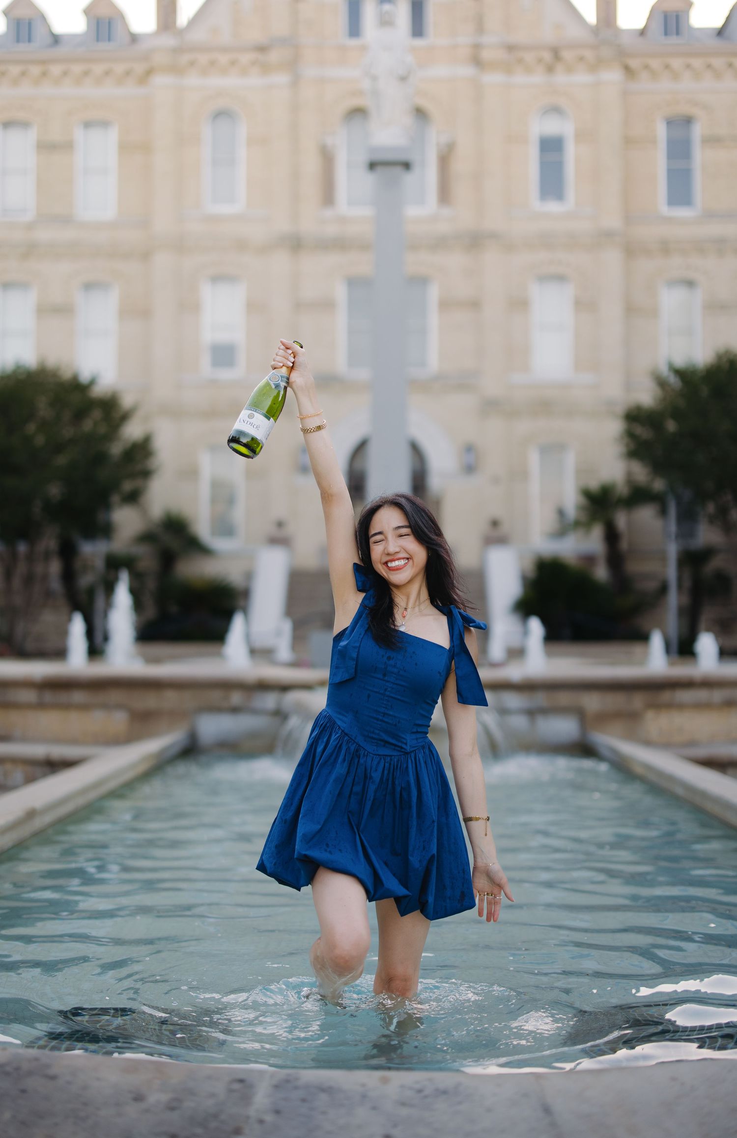 San Antonio St Mary's Graduate Session with Champaign Bottle Pop