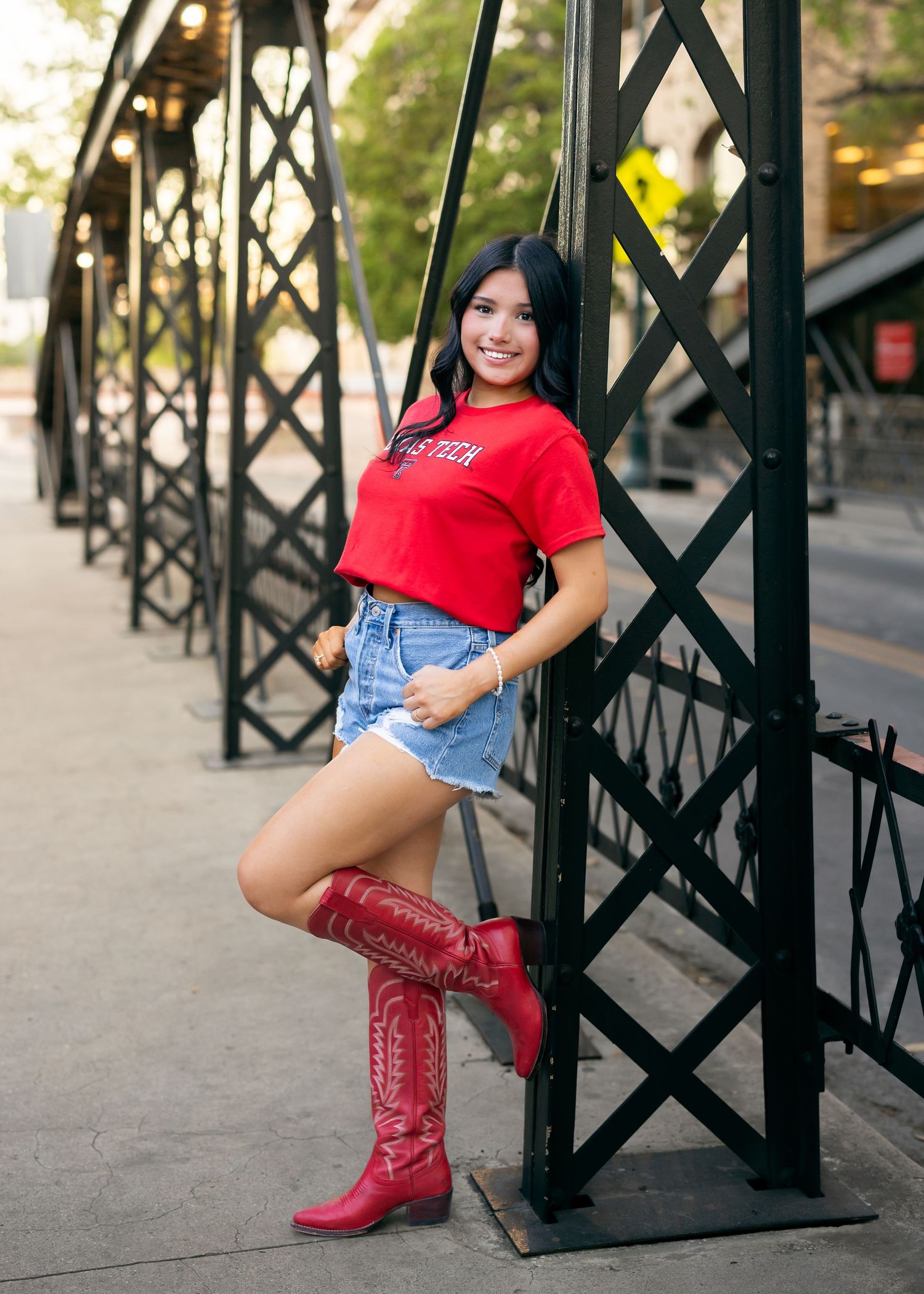 Senior pictures in San Antonio, Texas Tech senior