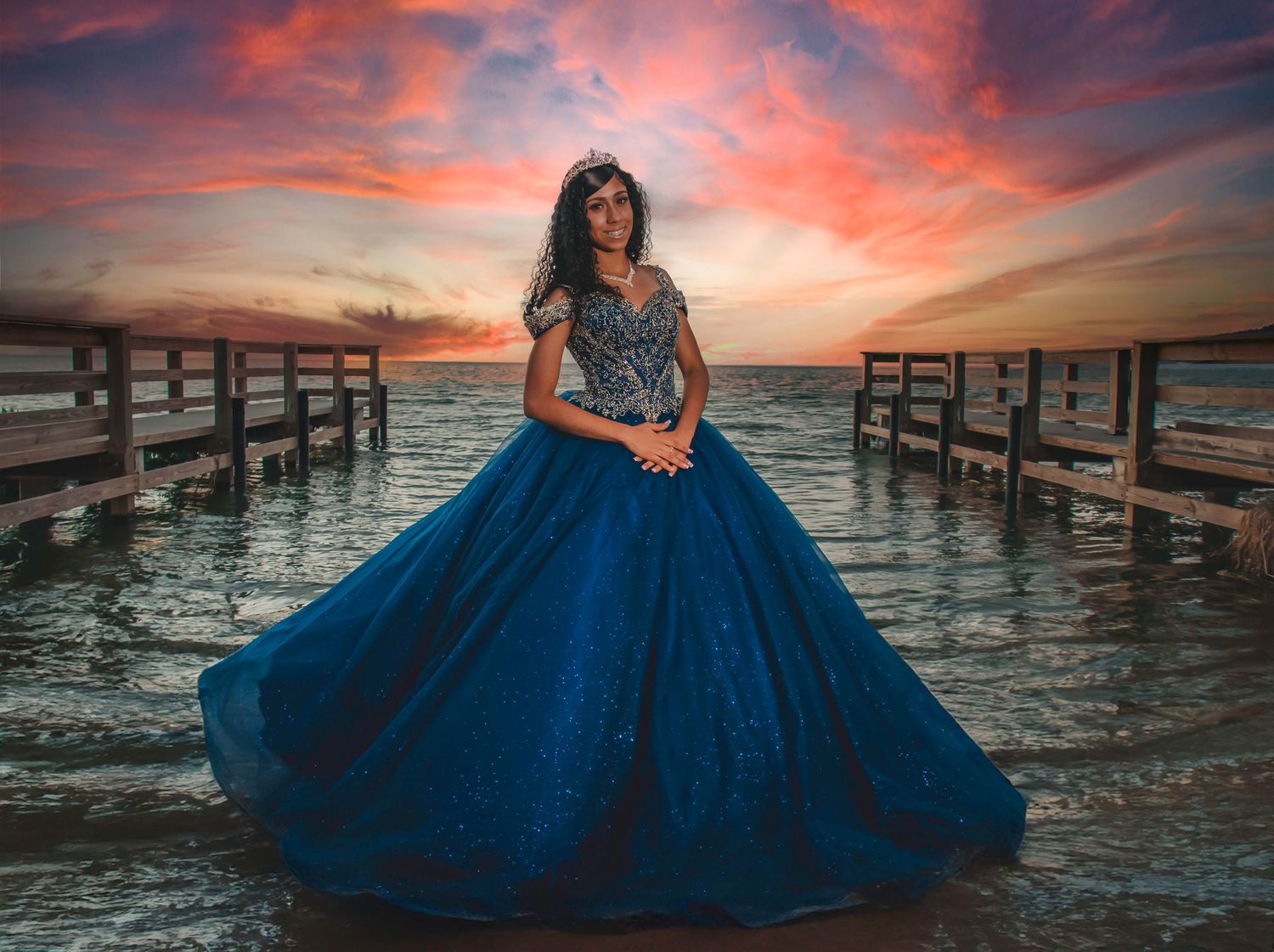 Indoor and outdoor quinceañera photo sessions