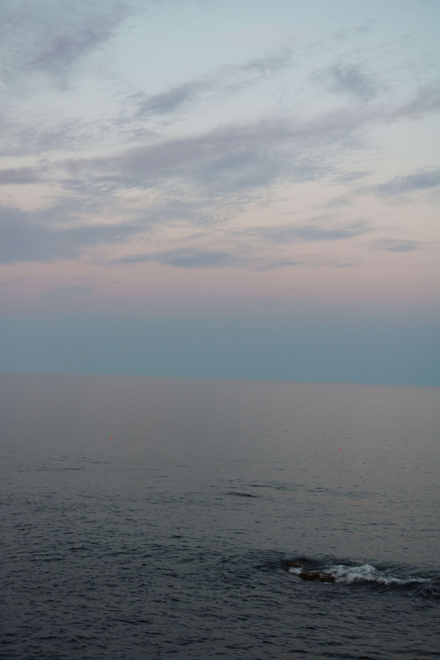 Gentle waves and pastel skies