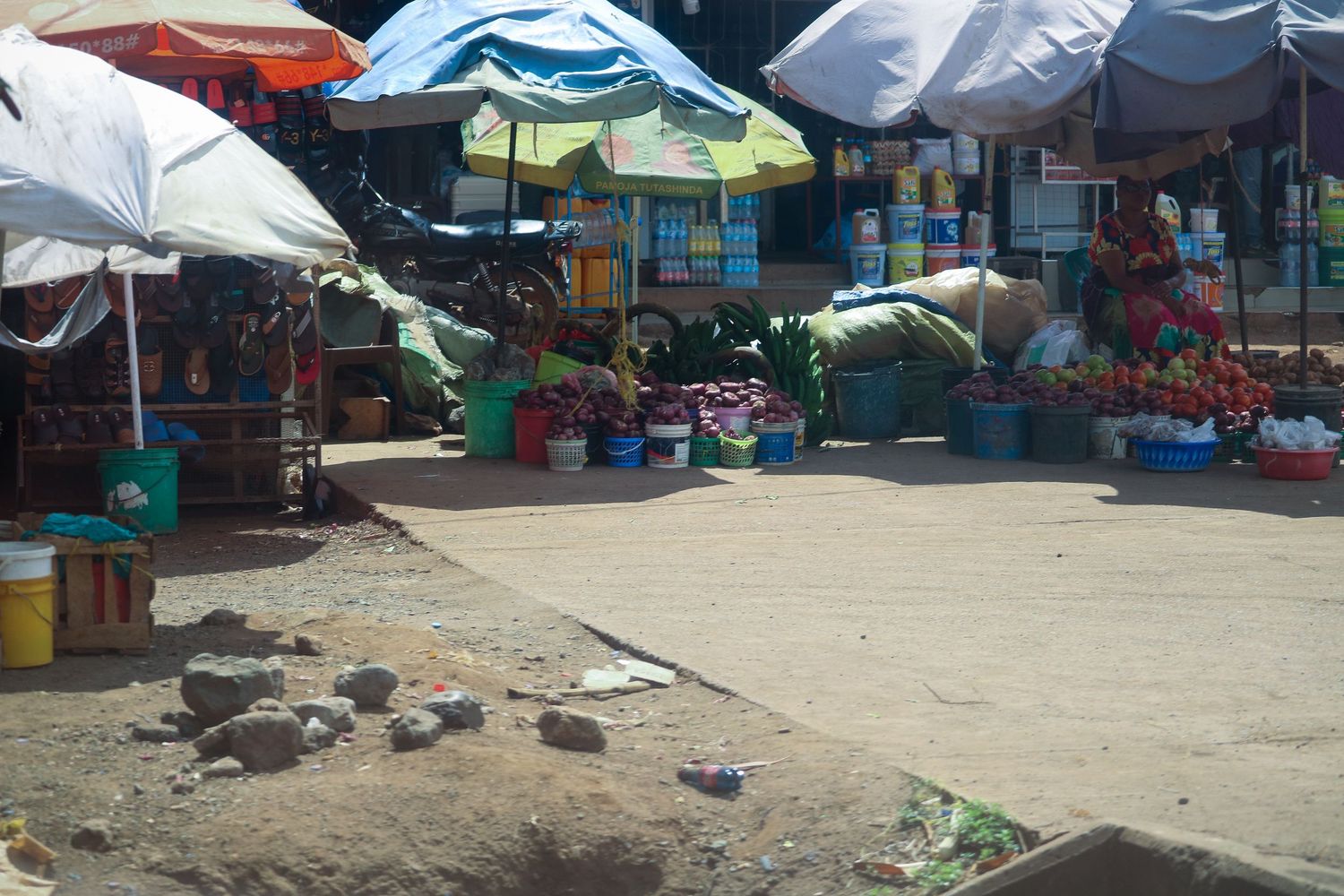 Moshi town: market day