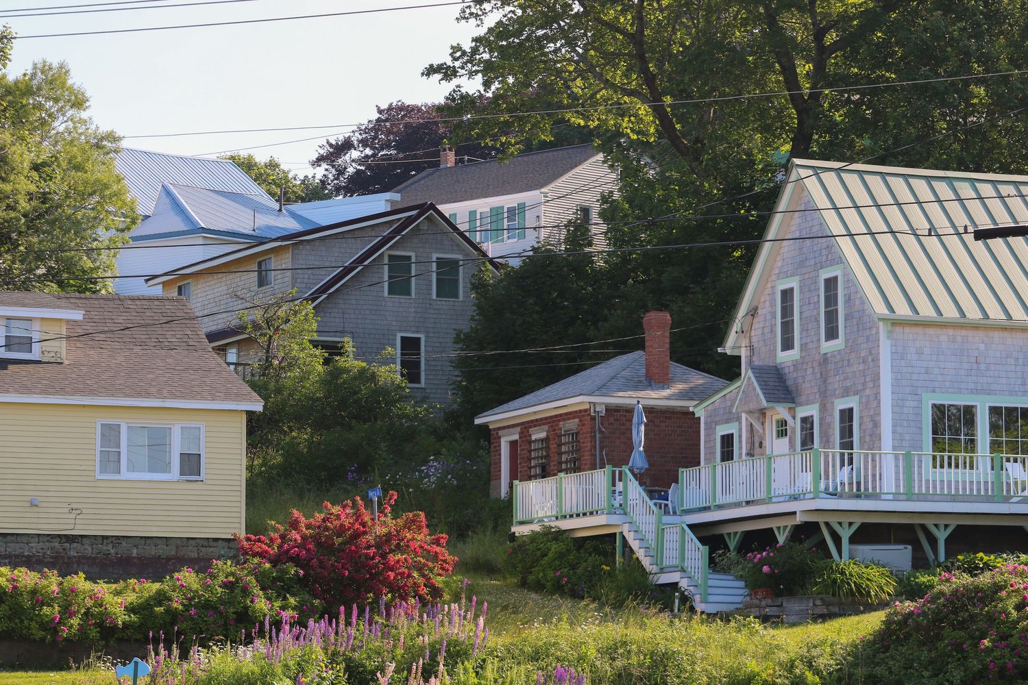 A coastal town bordering the US and Canada
