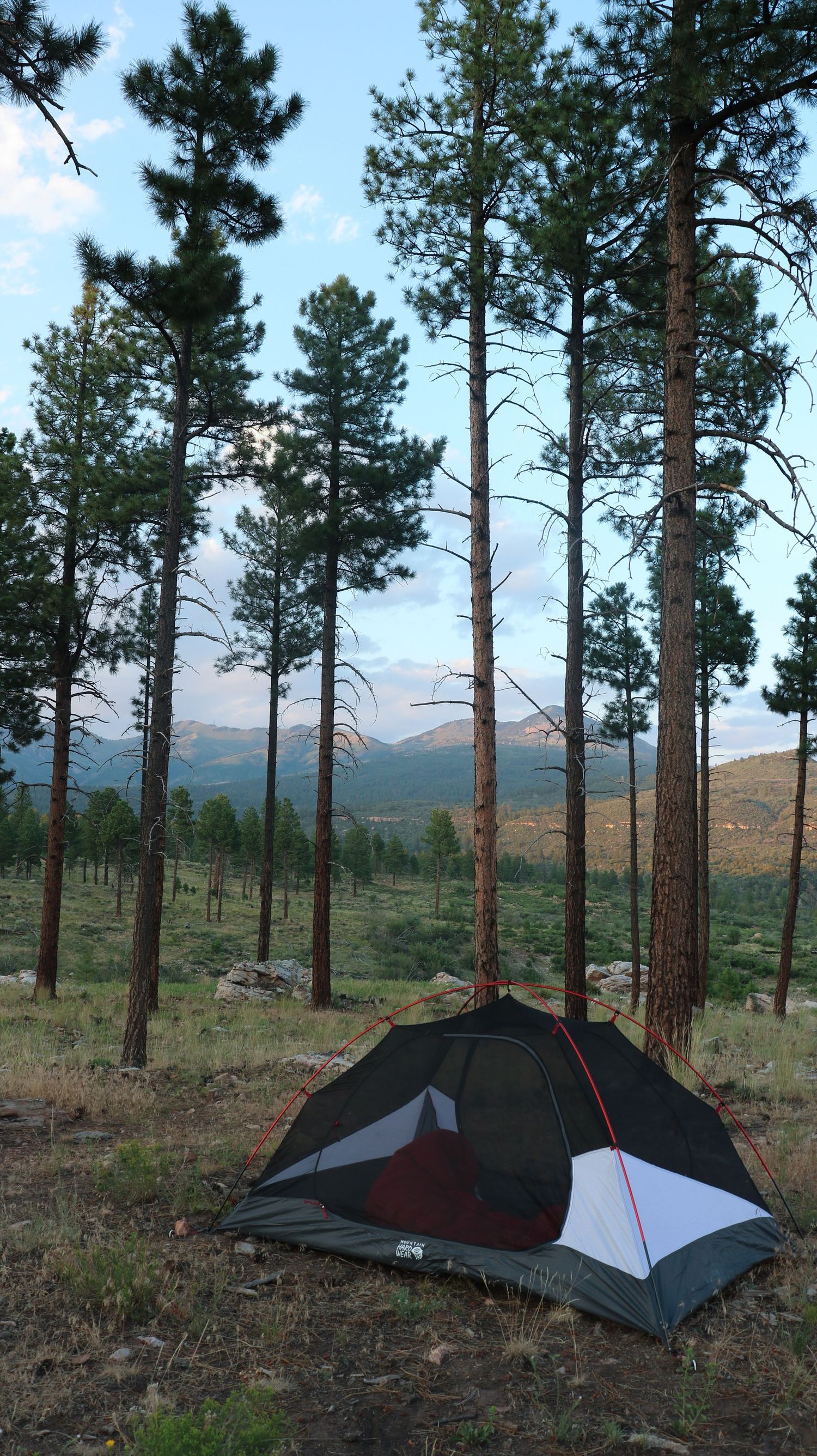 Camp in the mountains