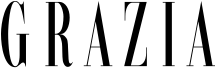 Black and white Grazia magazine masthead logo text on white background.