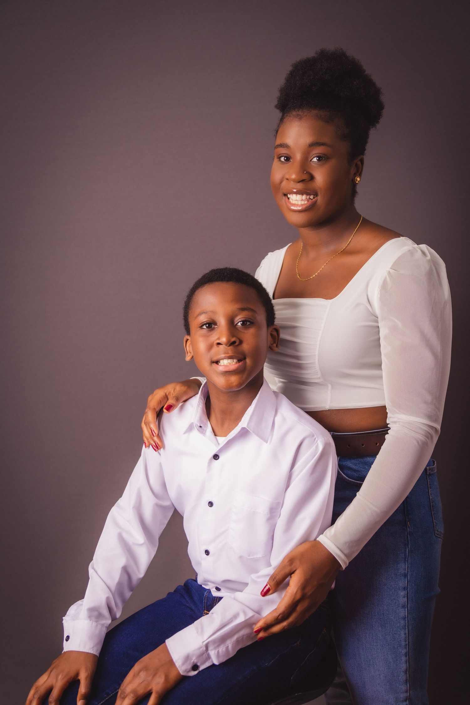 Son & daughter | unboxed portraits family portrait photography