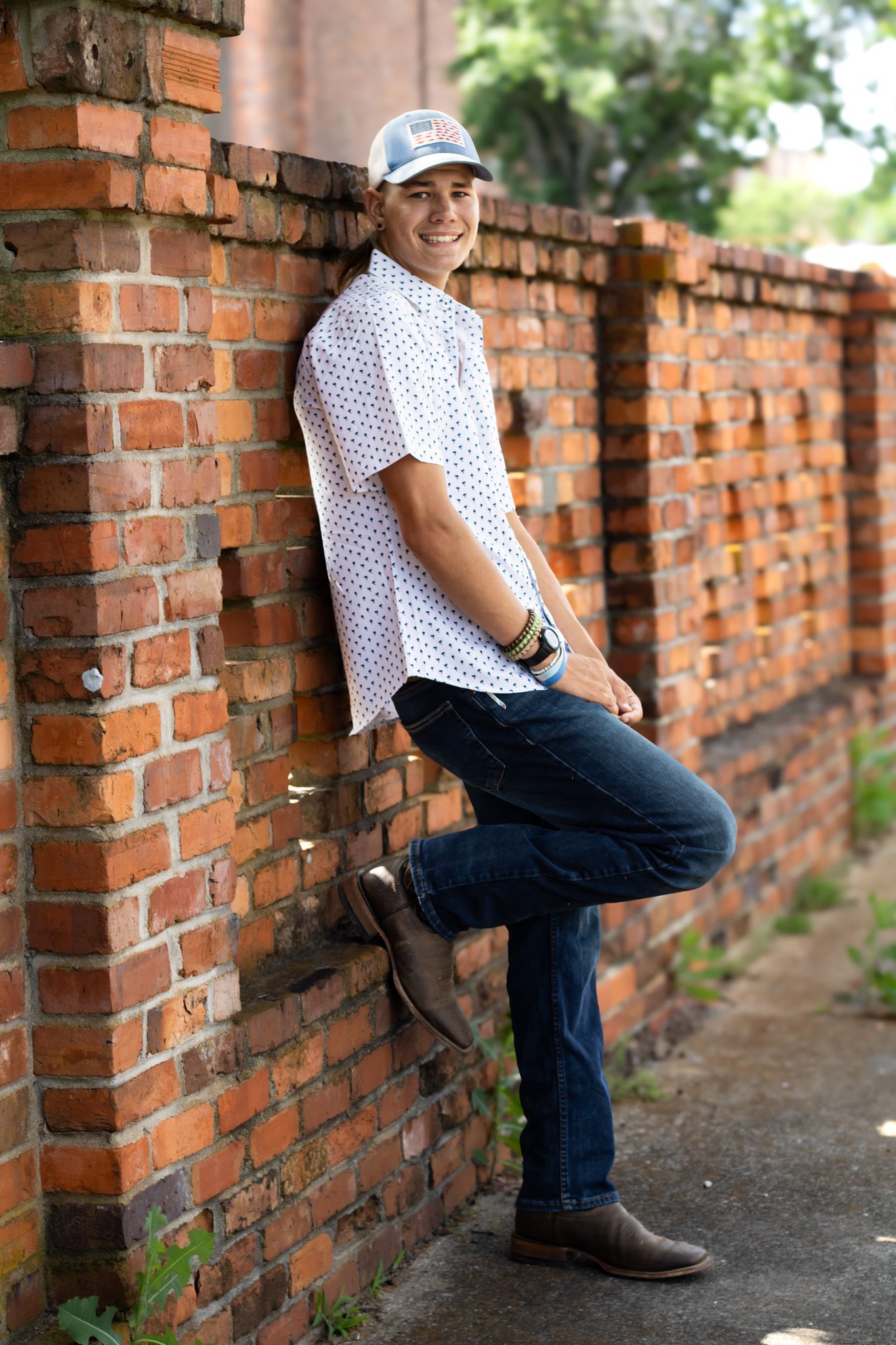 Senior portraits shot in downtown Americus, Georgia.