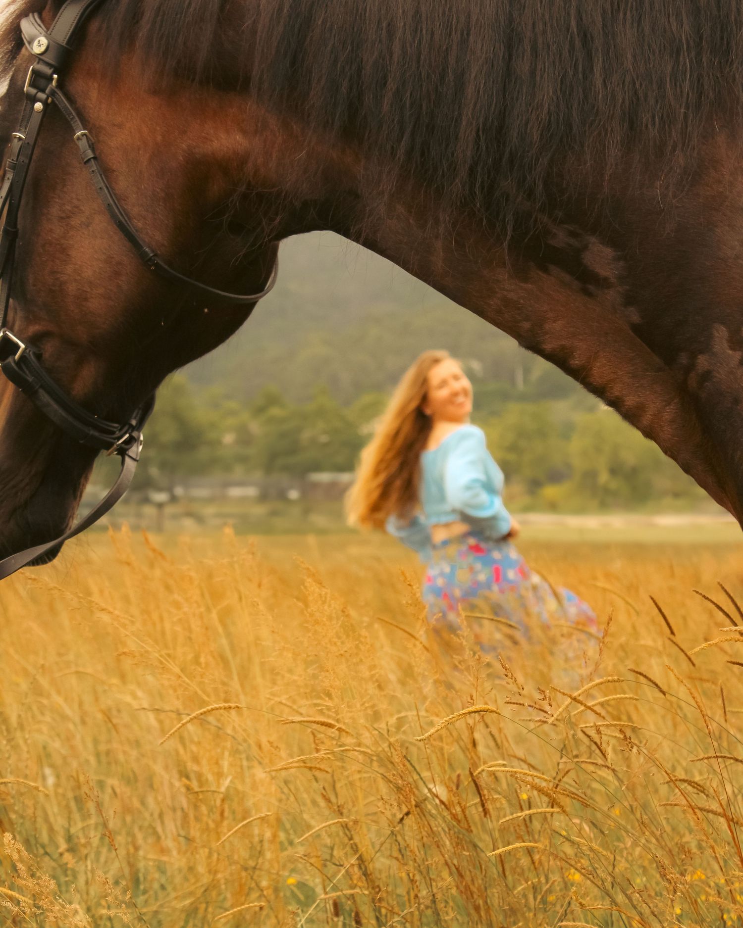 photo d'une femme et son cheval