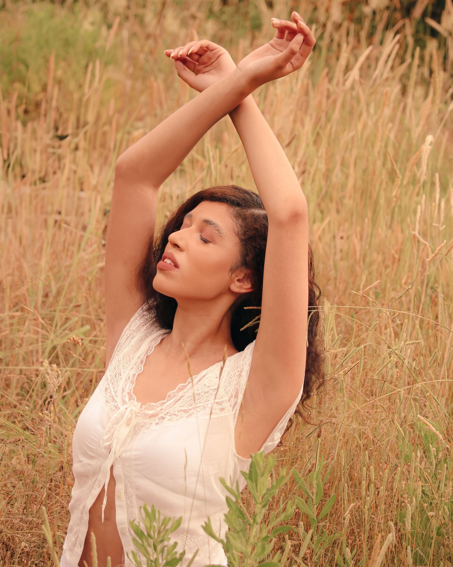 photoshoot d'une femme dans les hauteurs de nice