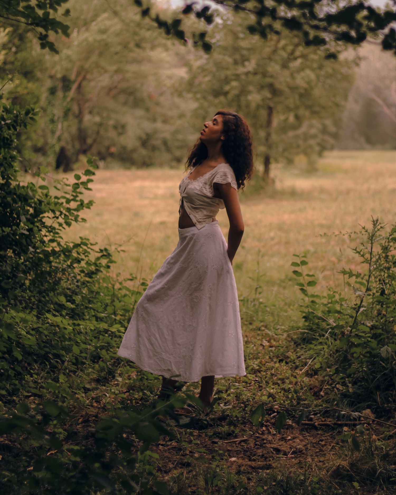 photoshoot d'une femme dans les hauteurs de nice