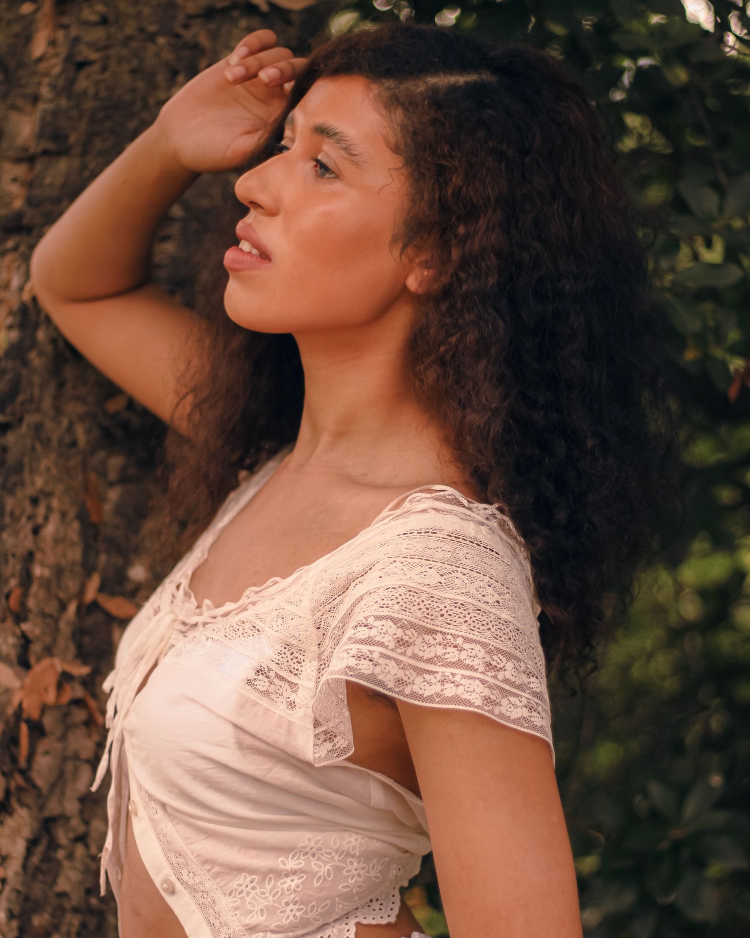 photoshoot d'une femme dans les hauteurs de nice