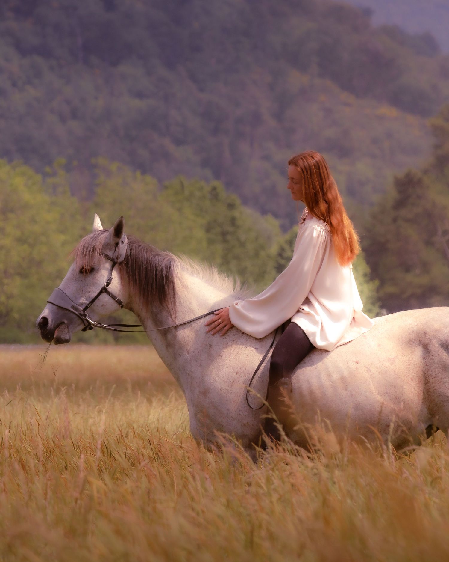 photo d'une femme et son cheval