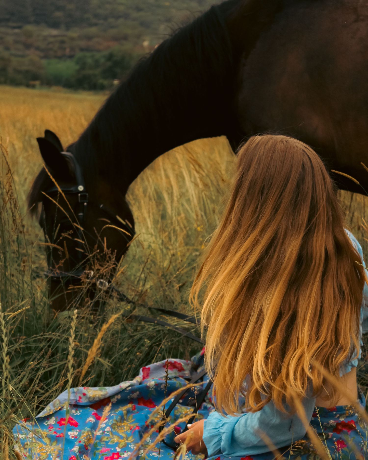 photo d'une femme et son cheval