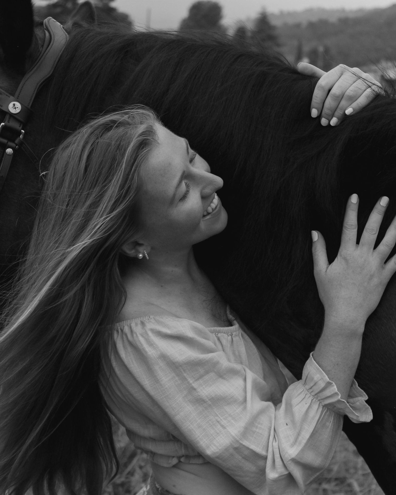photo d'une femme et son cheval