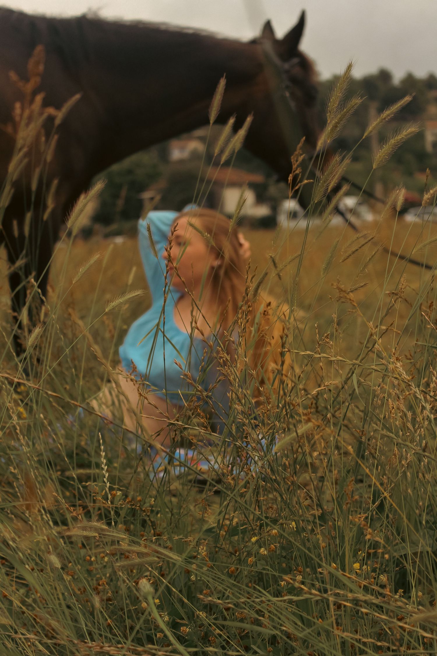photo d'une femme et son cheval