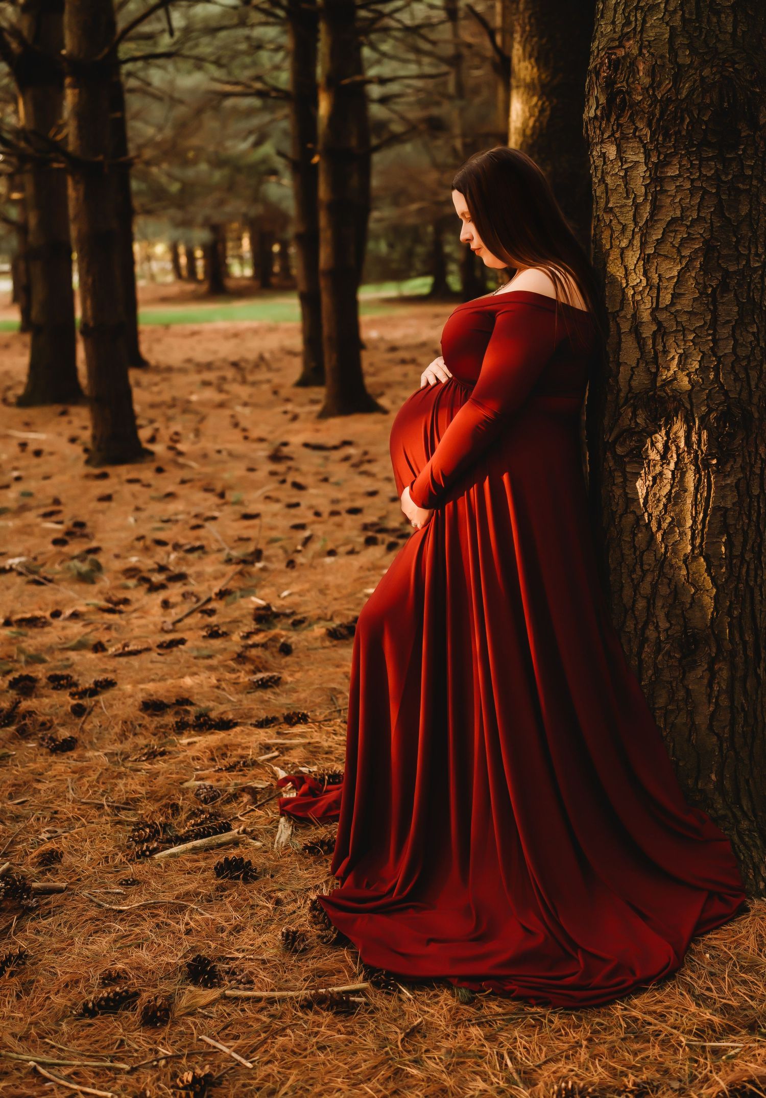 Fine art maternity portrait session in Wyomissing, PA