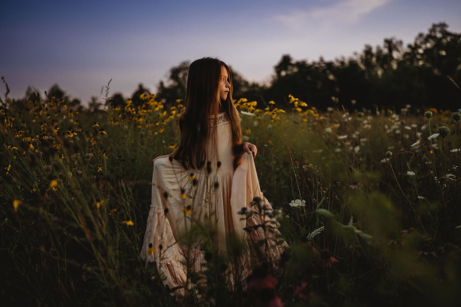 Amanda G. White Fine Art children's photography session outdoors  near Blue Marsh Lake, Berks County, Pennsylvania.
