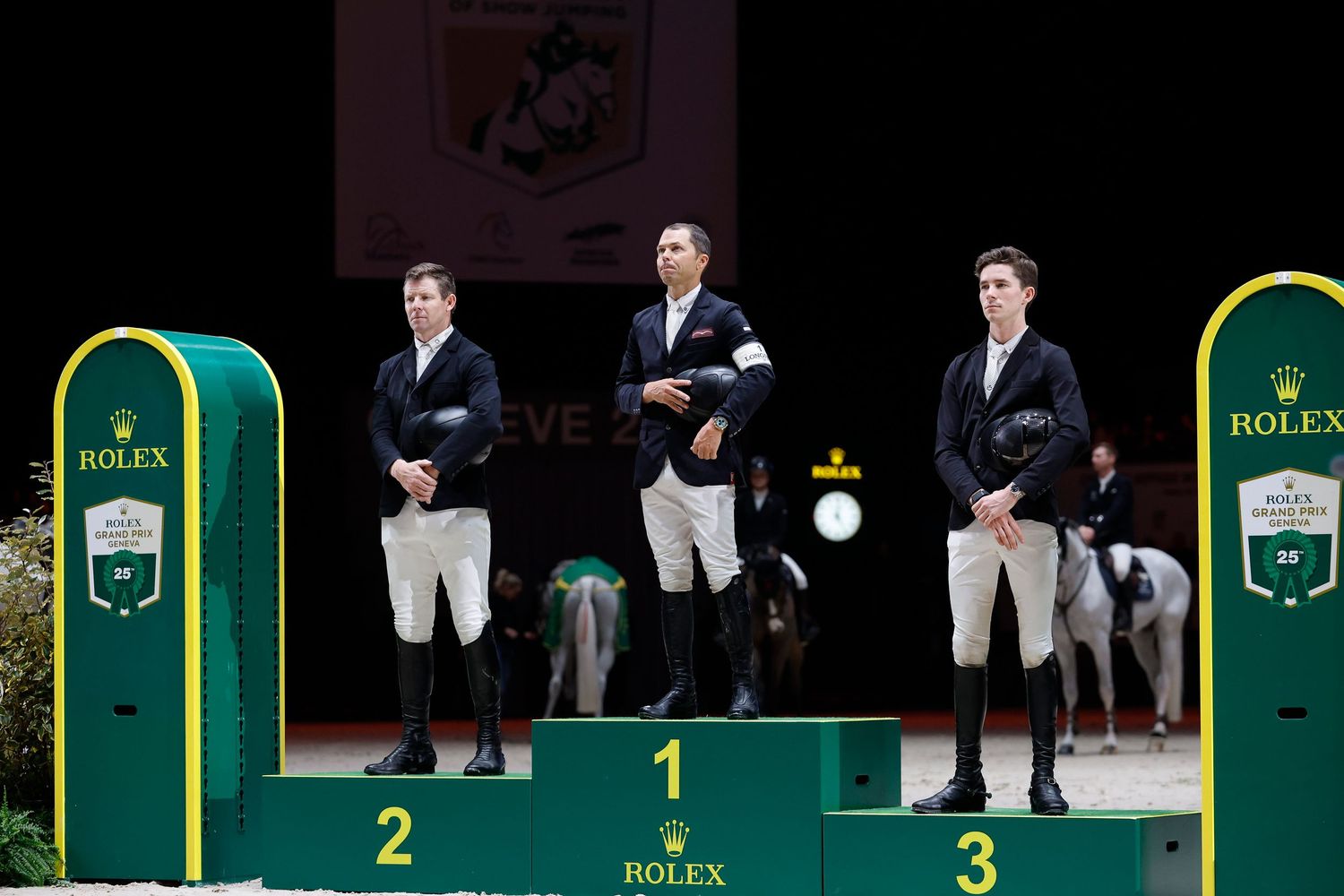 podium du grand prix rolex aux CHI de Geneve 2025
