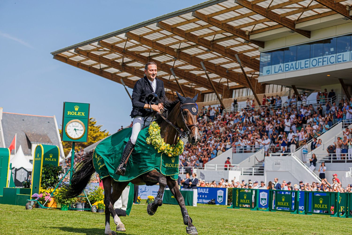 Piergiorgio BUCCI (ITA) riding HANTANO winner in the CSIO5* Rolex Grand Prix Ville De La Baule