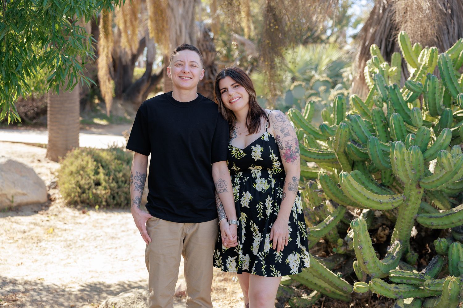 Portrait of LGBTQ couple