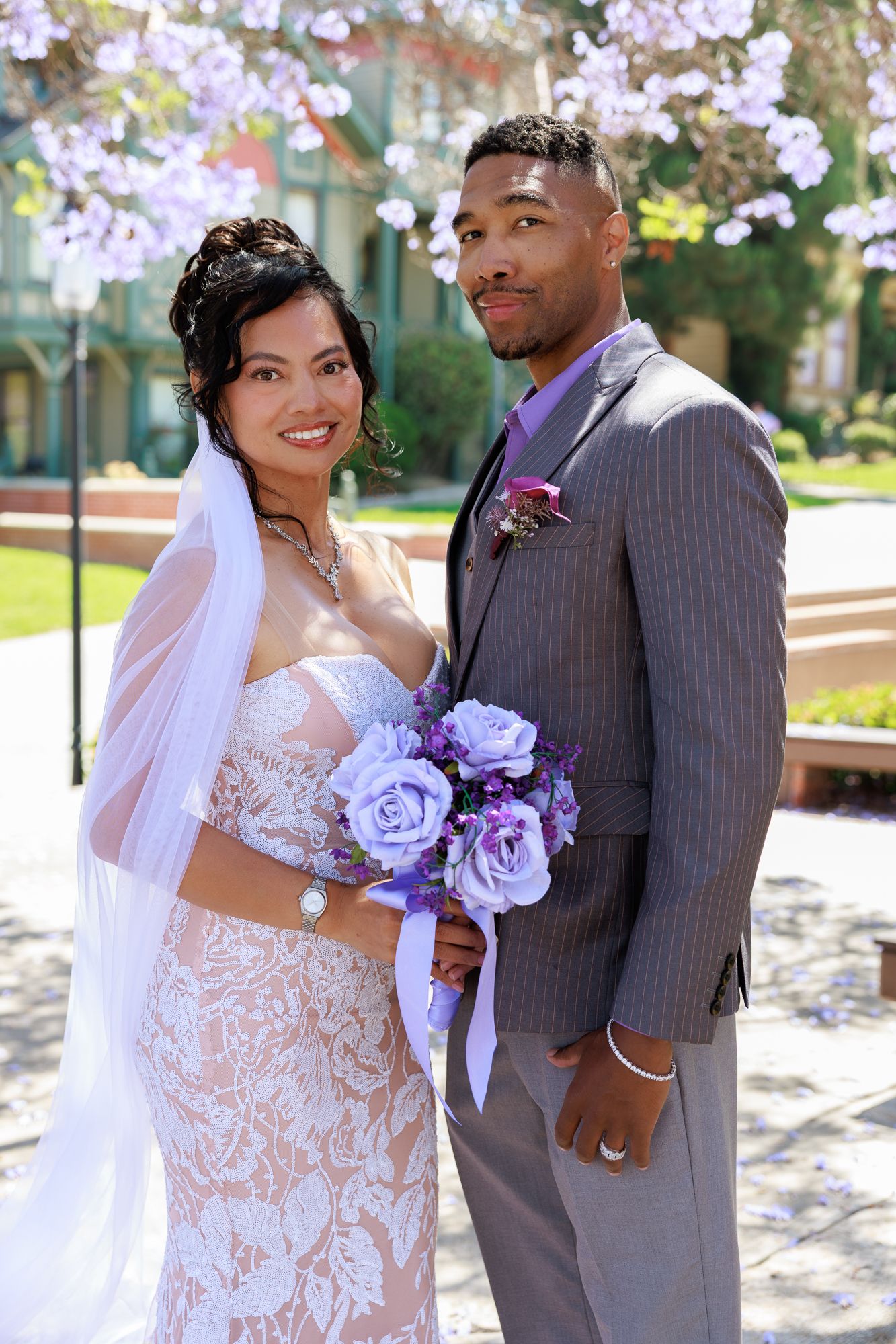 San Diego bride and groom couple portrait