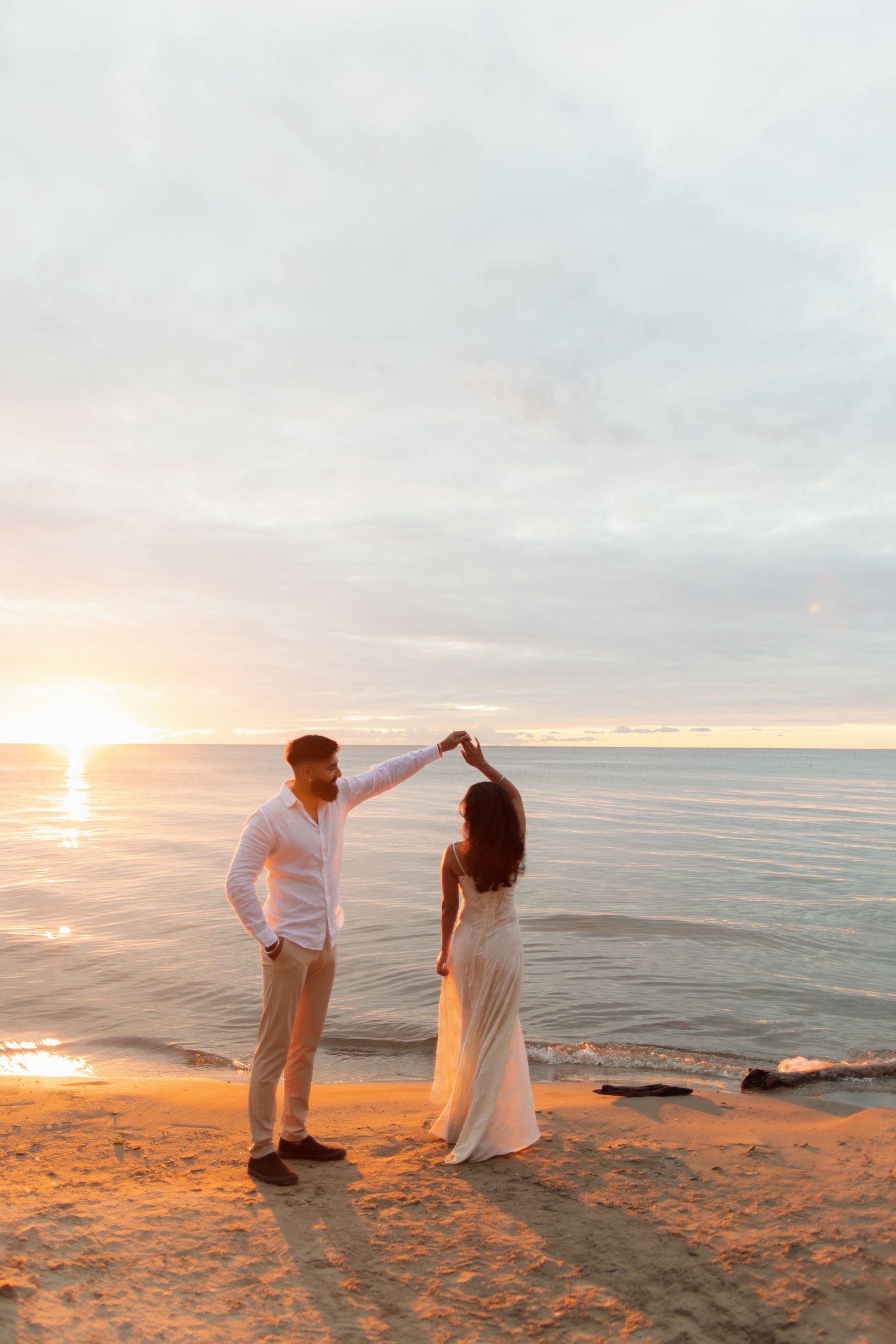 Beach sunrise photoshoot