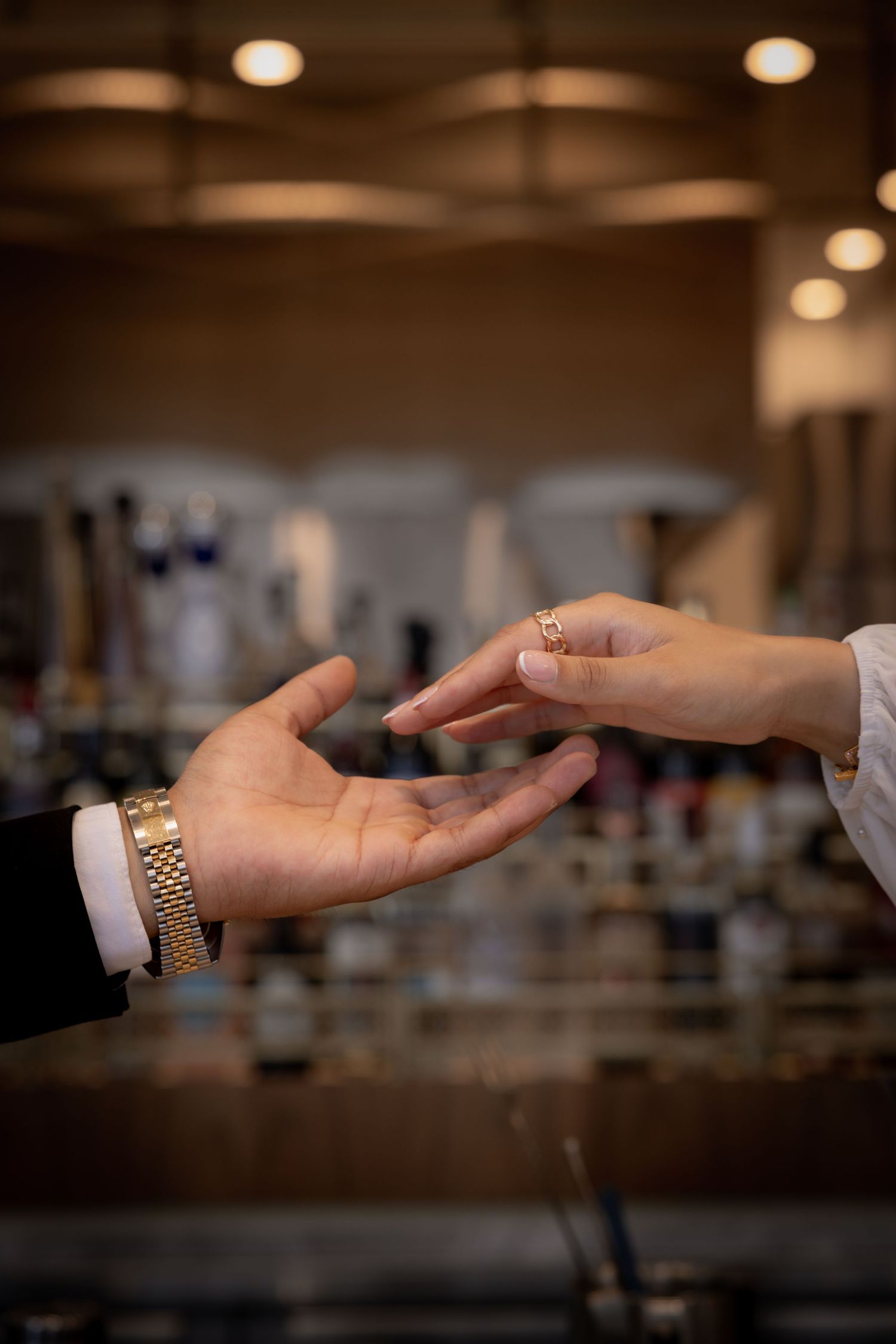 This image is of two hands coming together.
