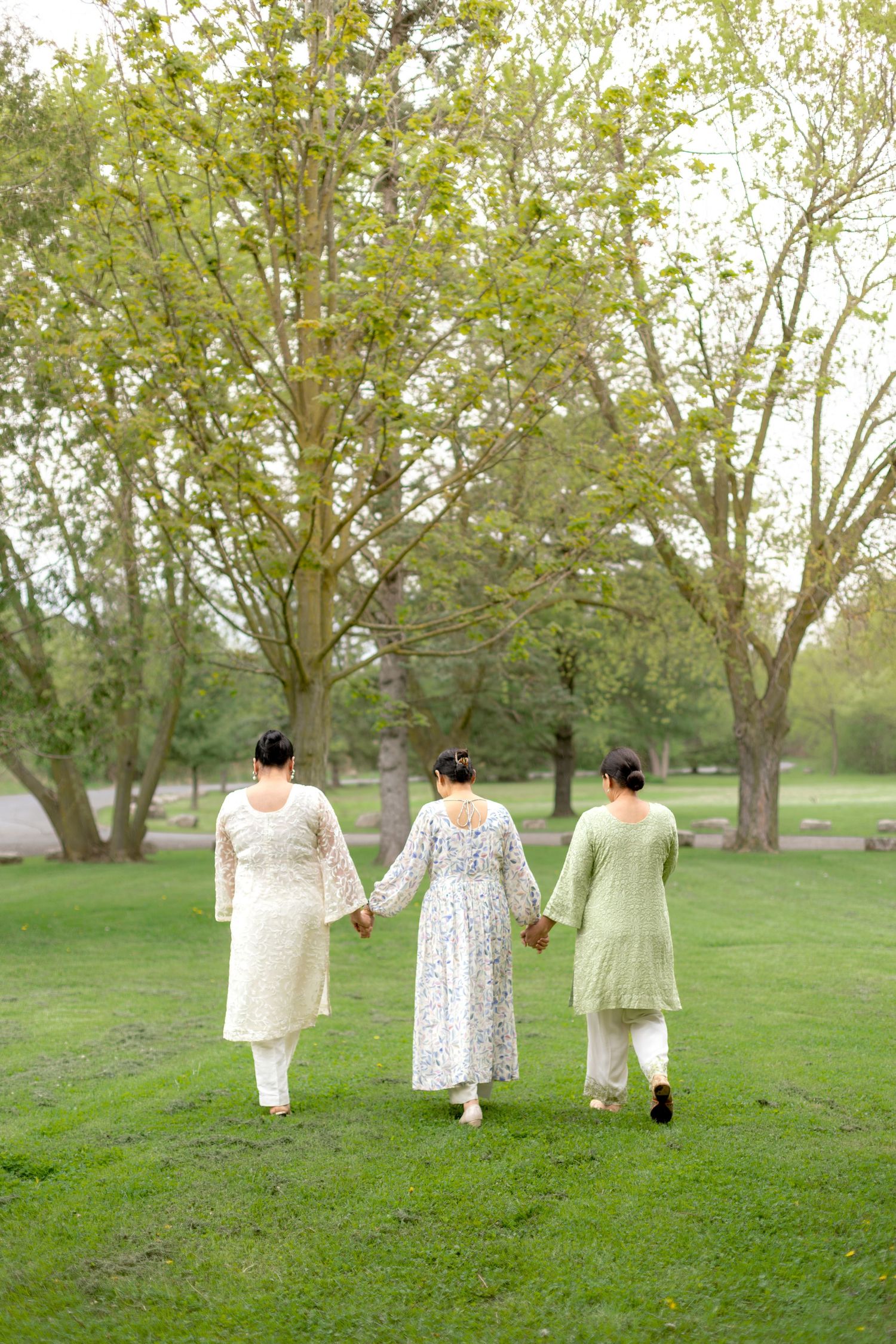 This image shows three mothers at the park.