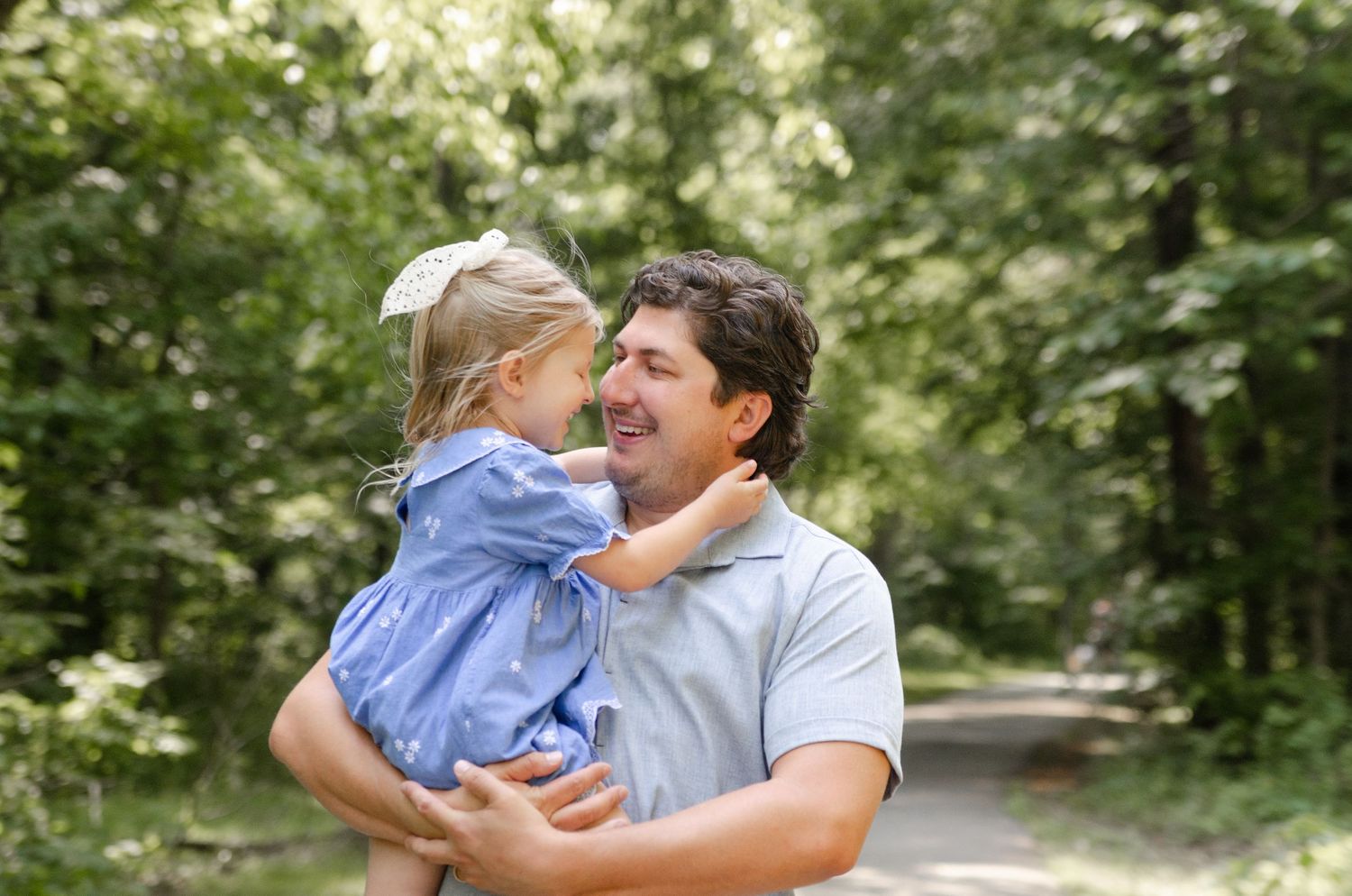 Outdoor family photography session in Charlotte, NC captured in natural light.