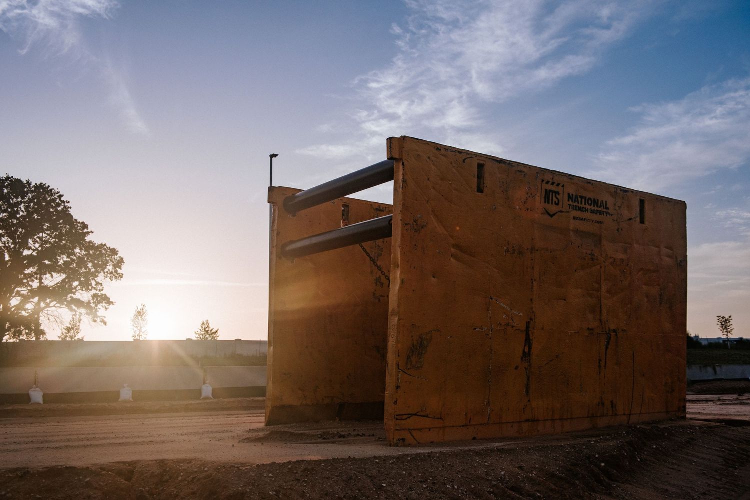 National Trench Safety trench box.