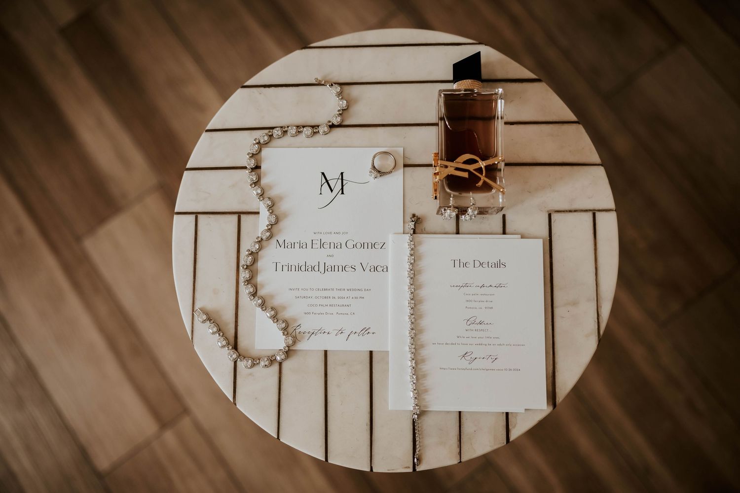 socal wedding photography, first look photography, details photography, flat lay photography