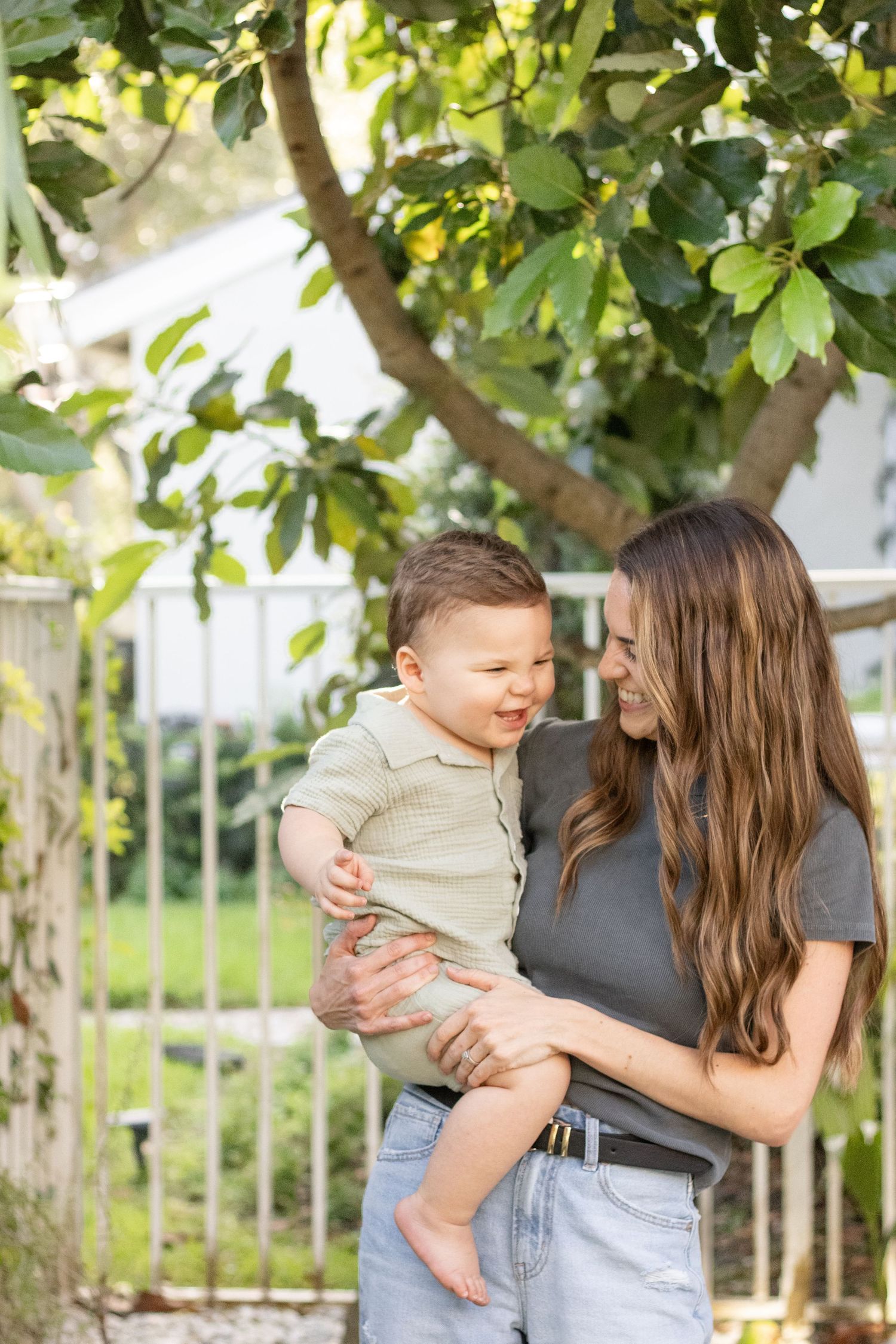 mother and son photo session south florida