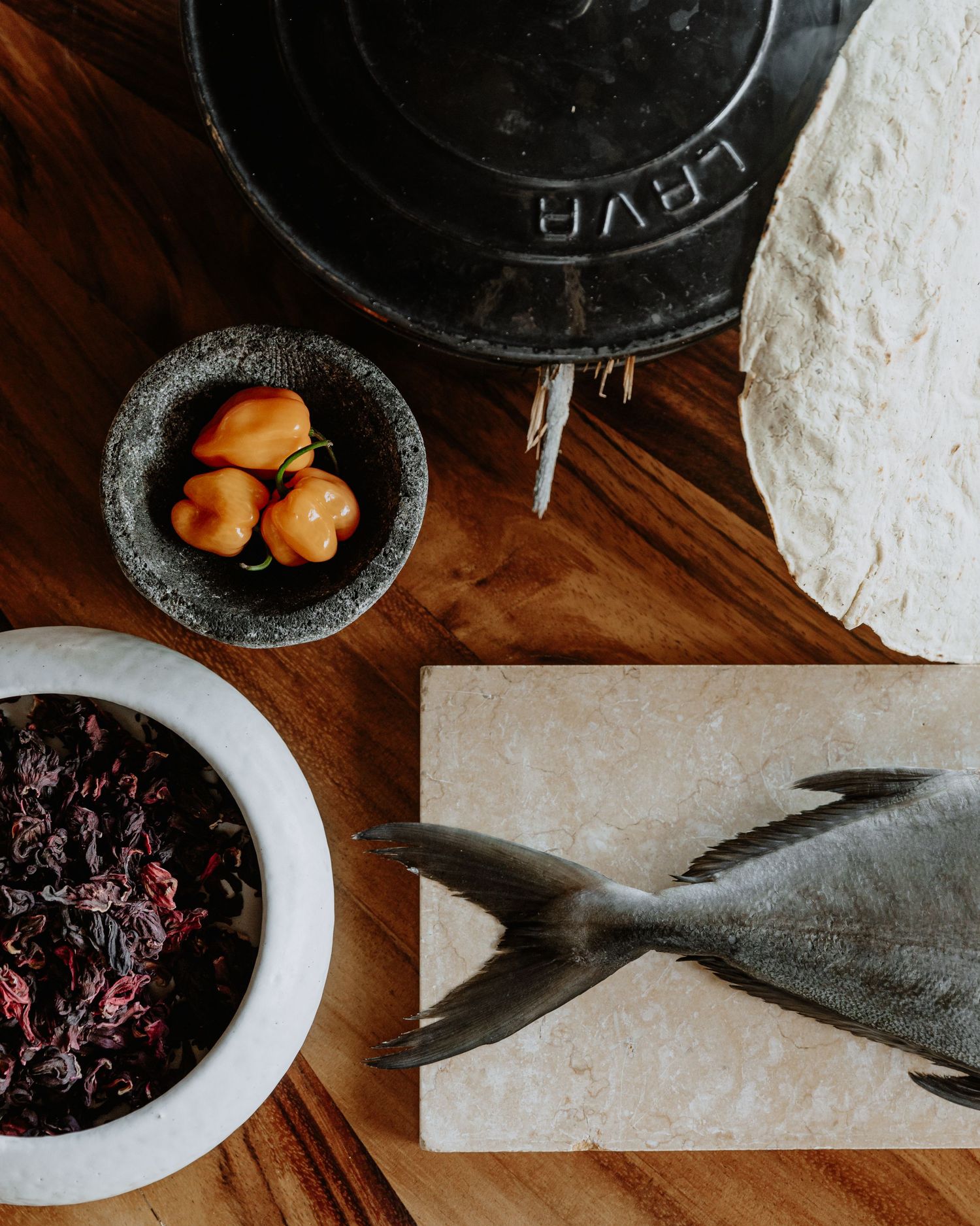 Artfully styled food photograph by Double Wave Creatives, showcasing fresh ingredients and warm natural light