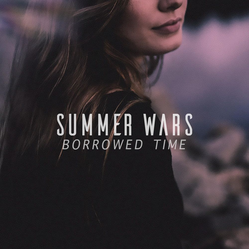 Artistic profile silhouettes against a moody purple and pink background with text overlay.