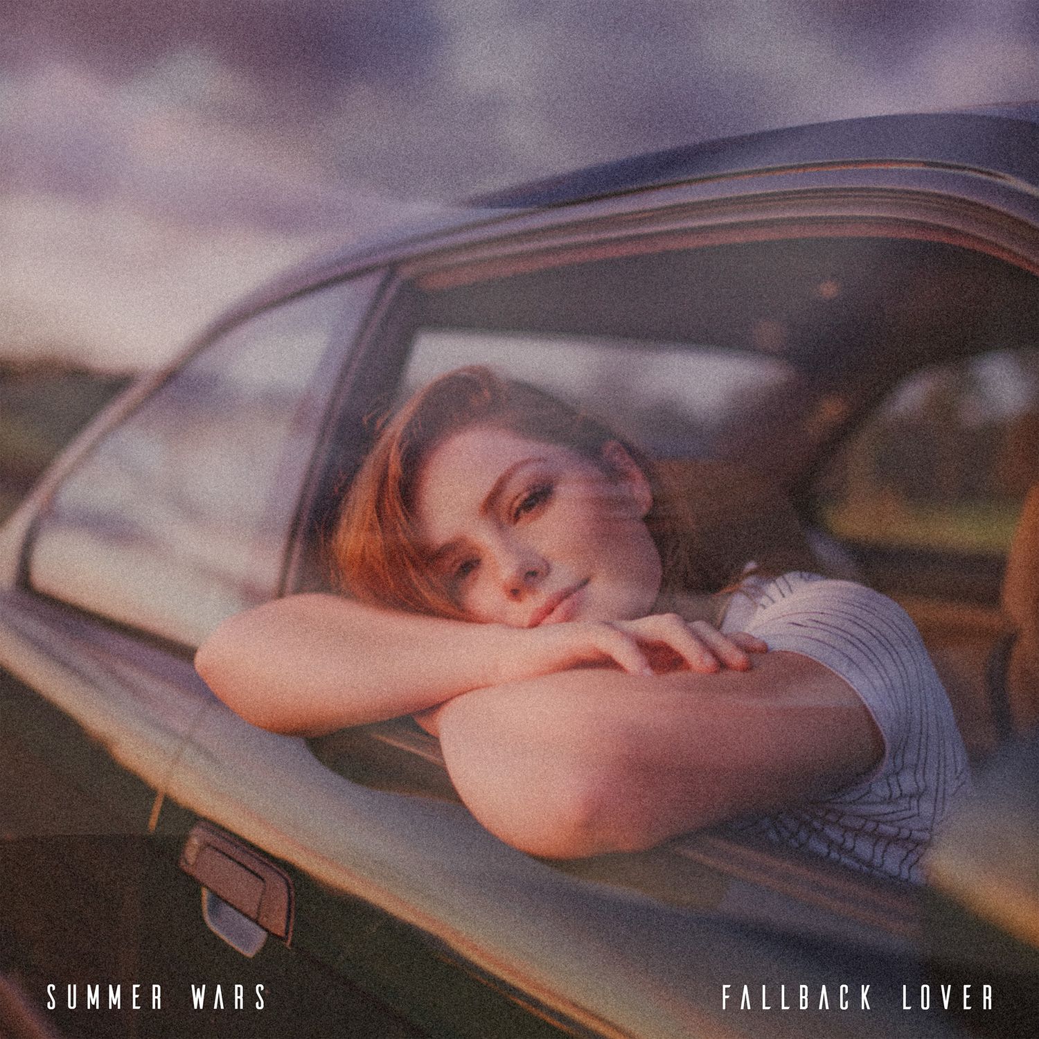 Dreamy vintage-style photo sequence through car window with soft focus effect.