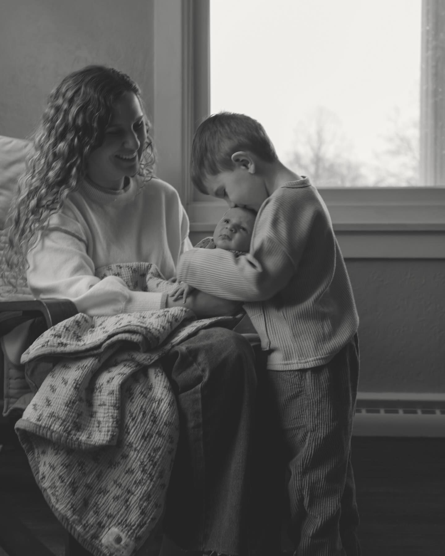 In home lifestyle newborn session in Goshen, Indiana