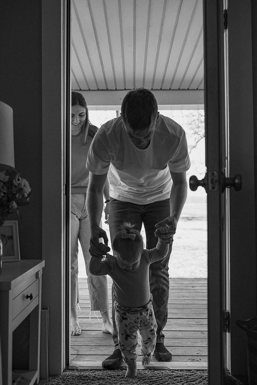 One year photography in home session.