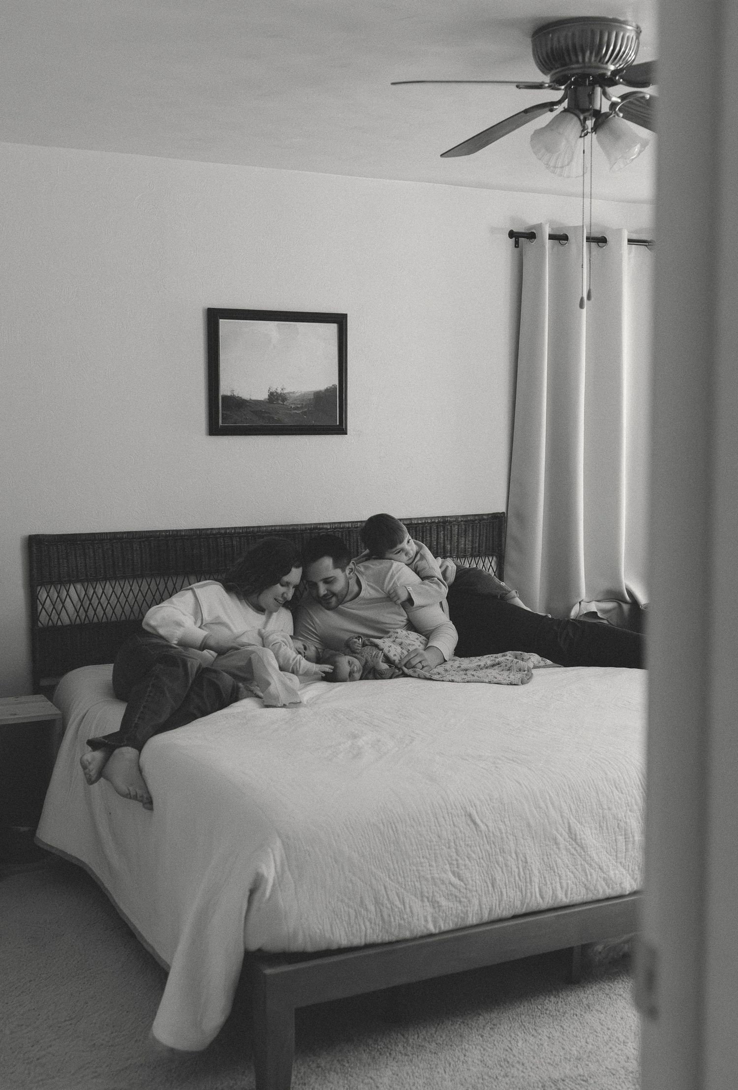 In home newborn session in Northern, Indiana