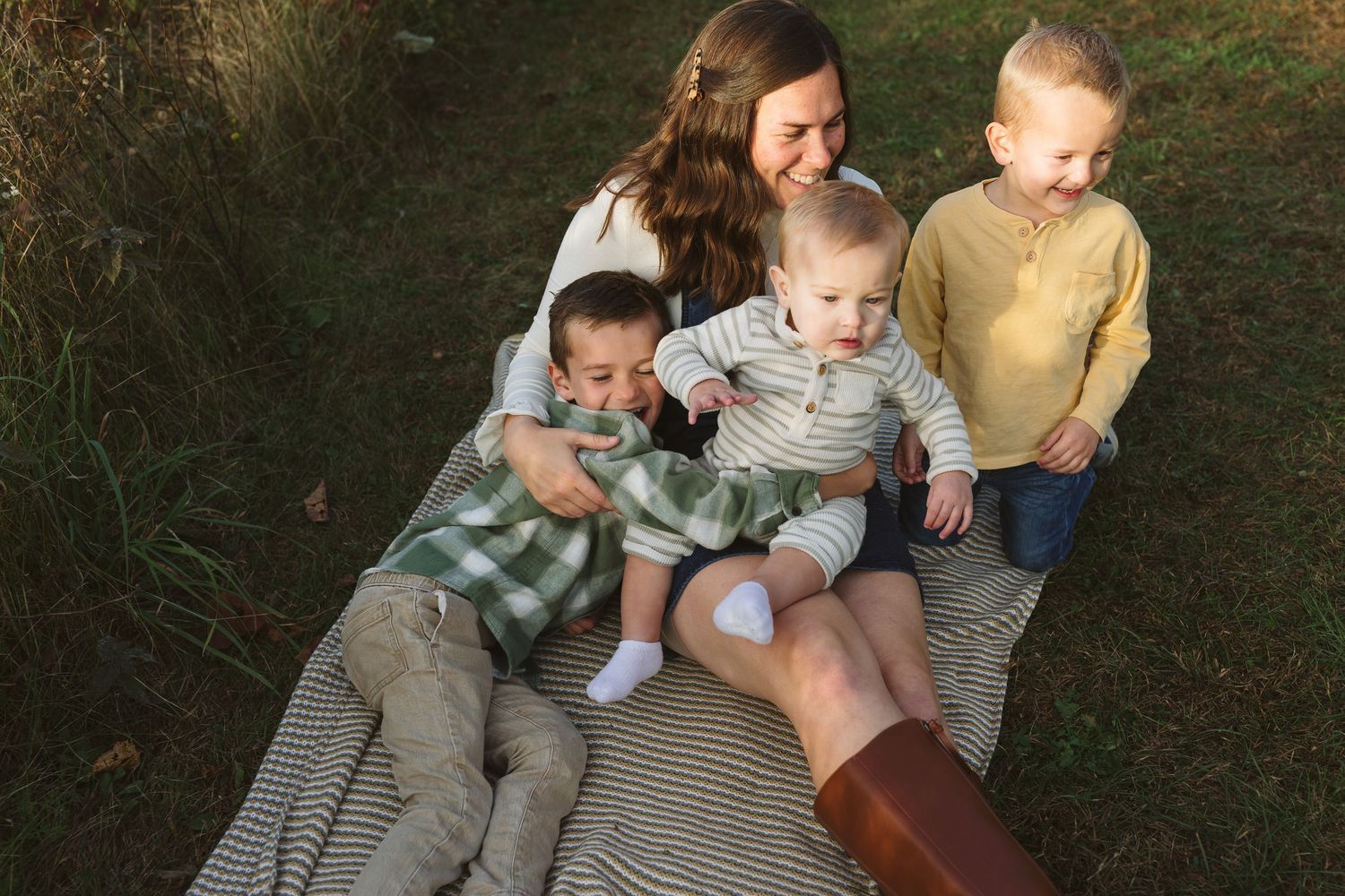 Family lifestyle session outdoors in Tippecanoe, Indiana