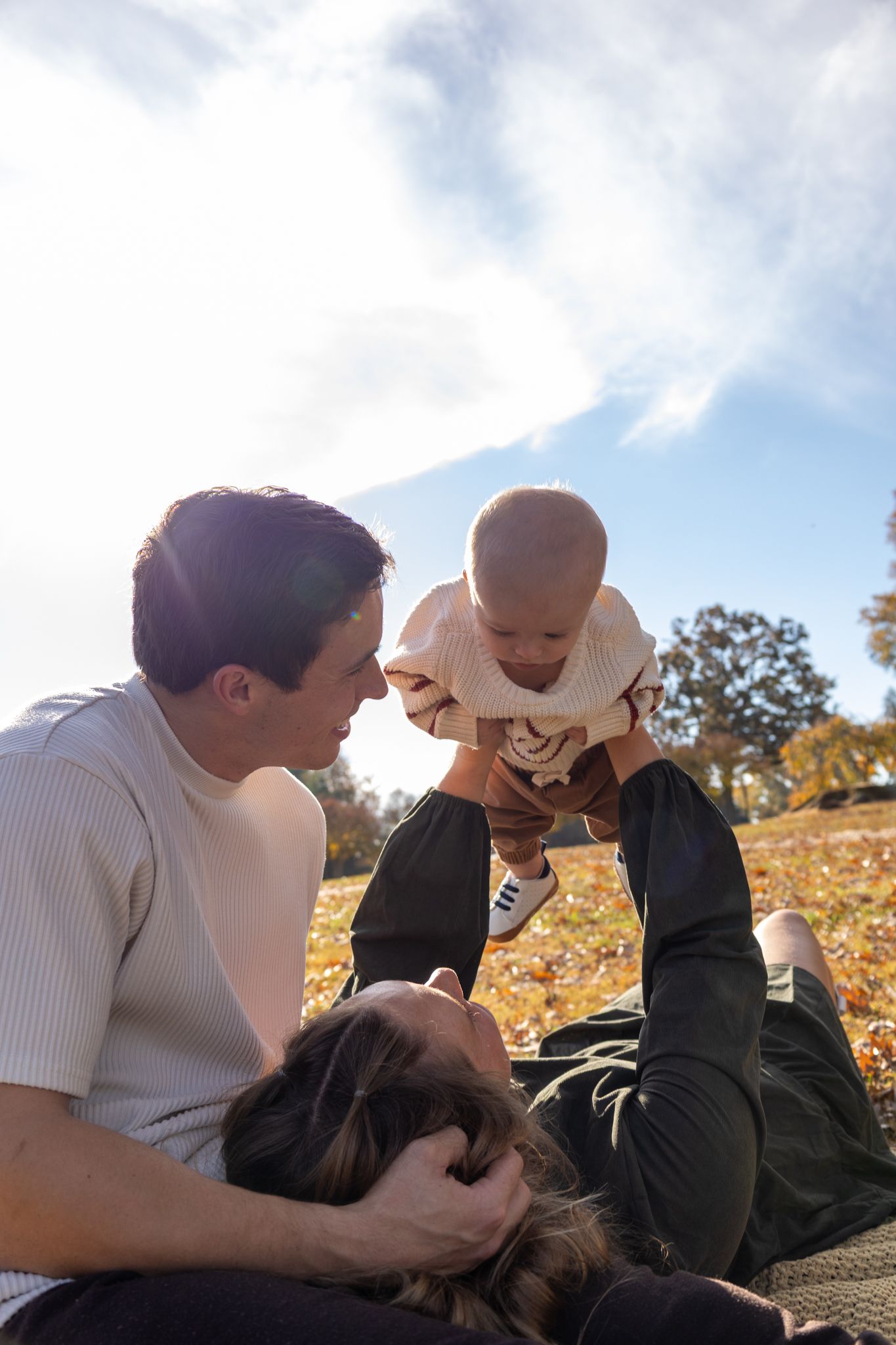 Family sharing a joyful moment together