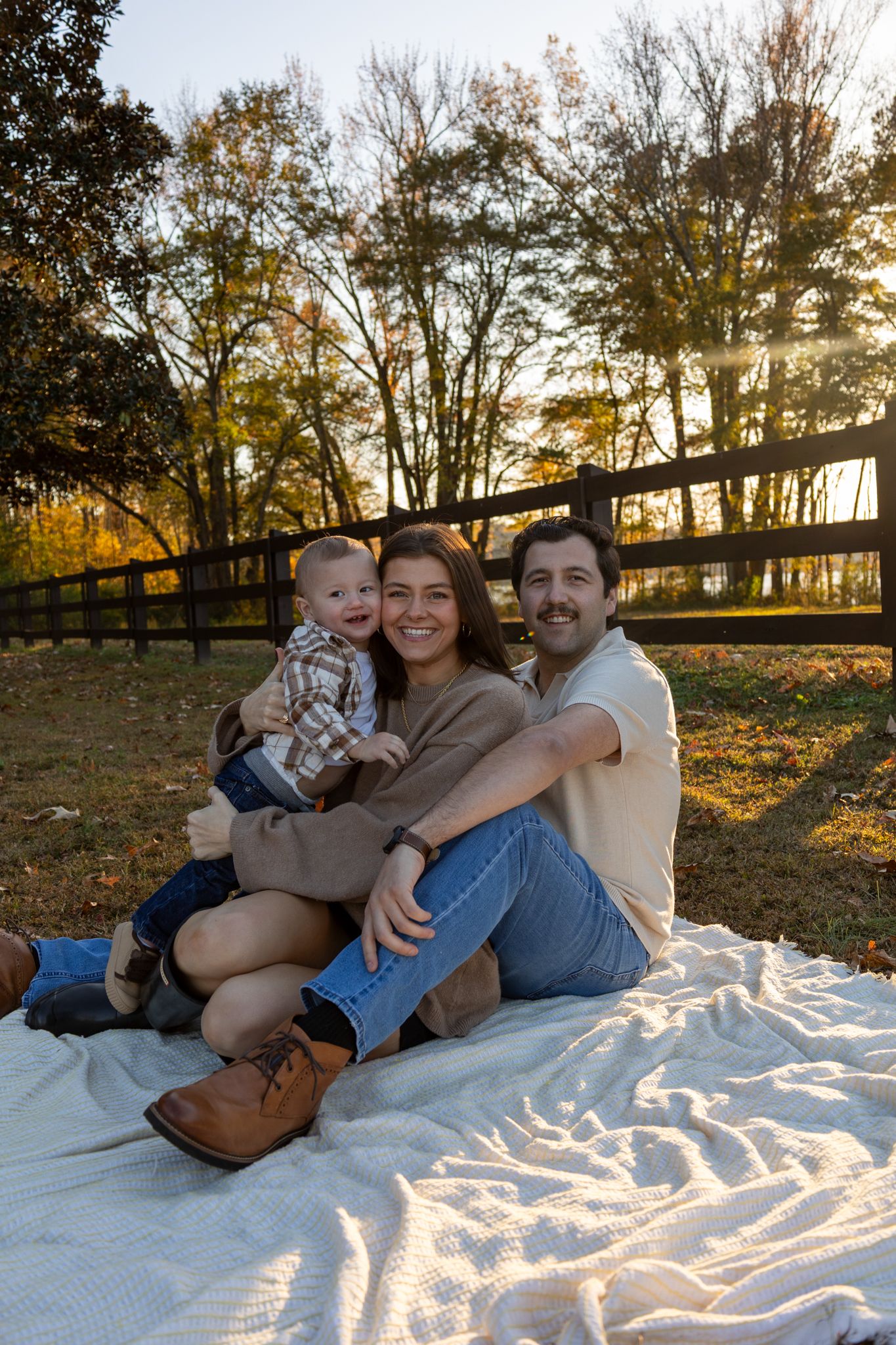 Family sharing a joyful moment together