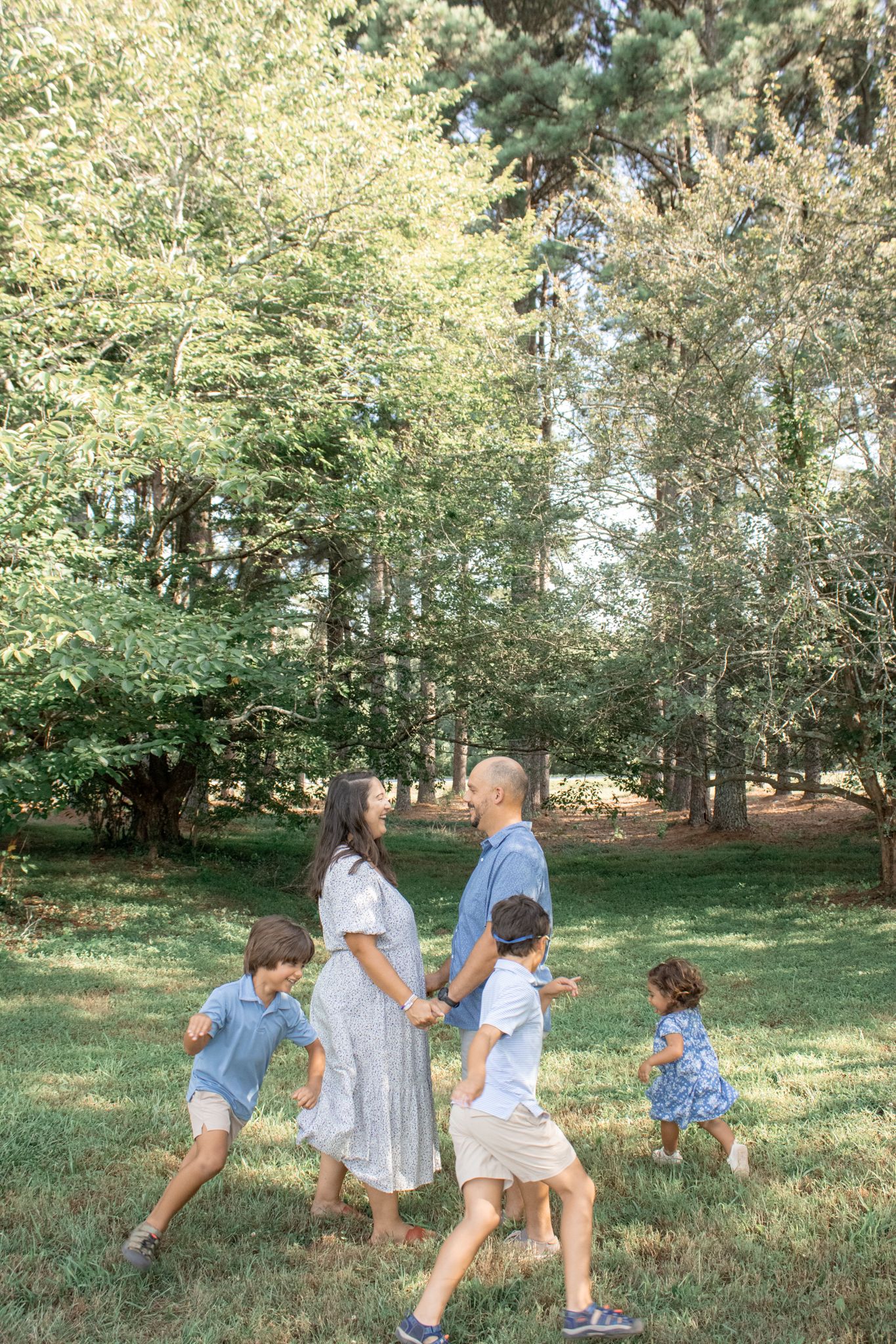 Family sharing a joyful moment together