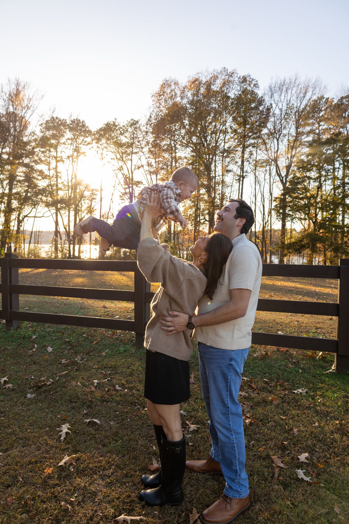 Family sharing a joyful moment together