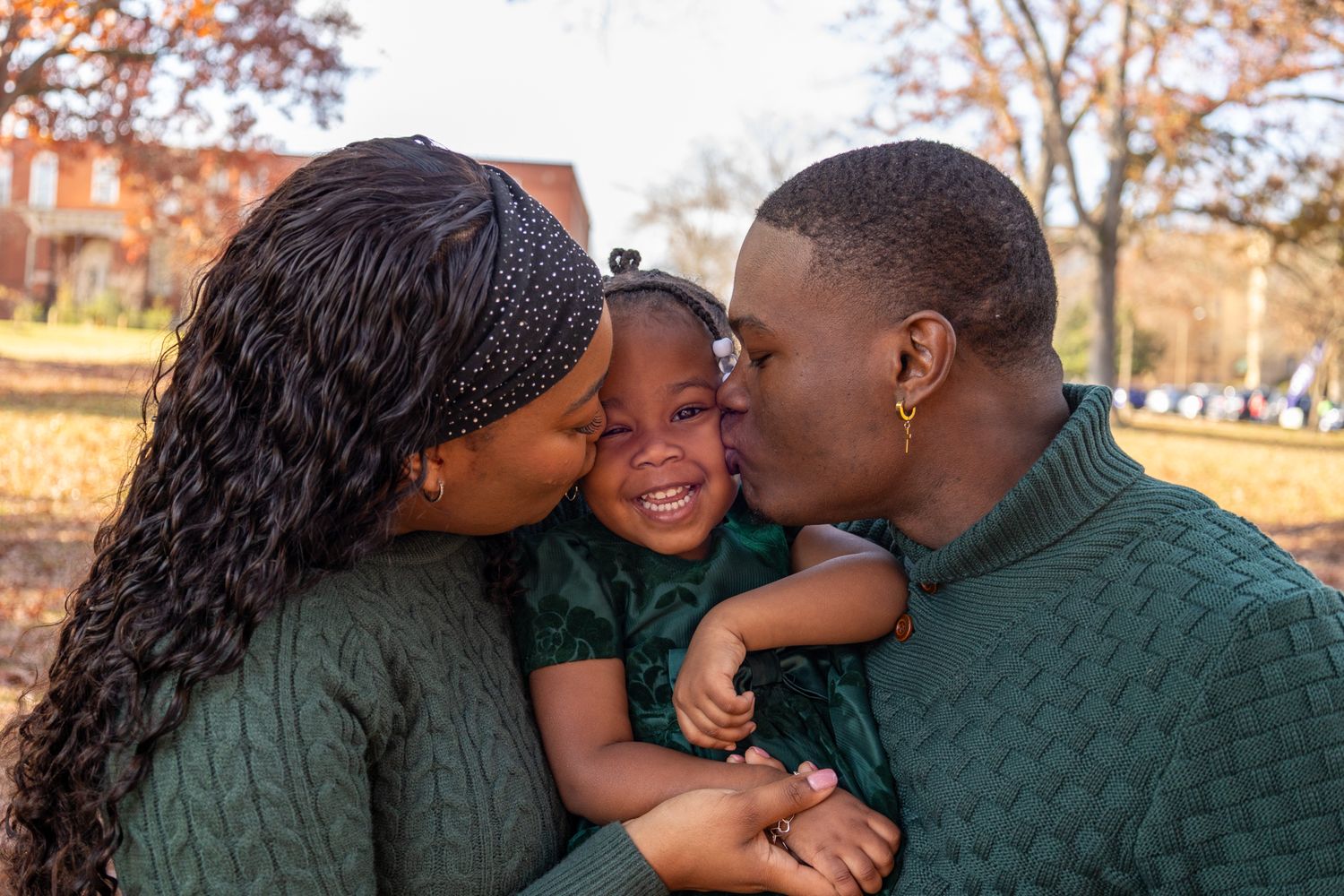 Family sharing a joyful moment together