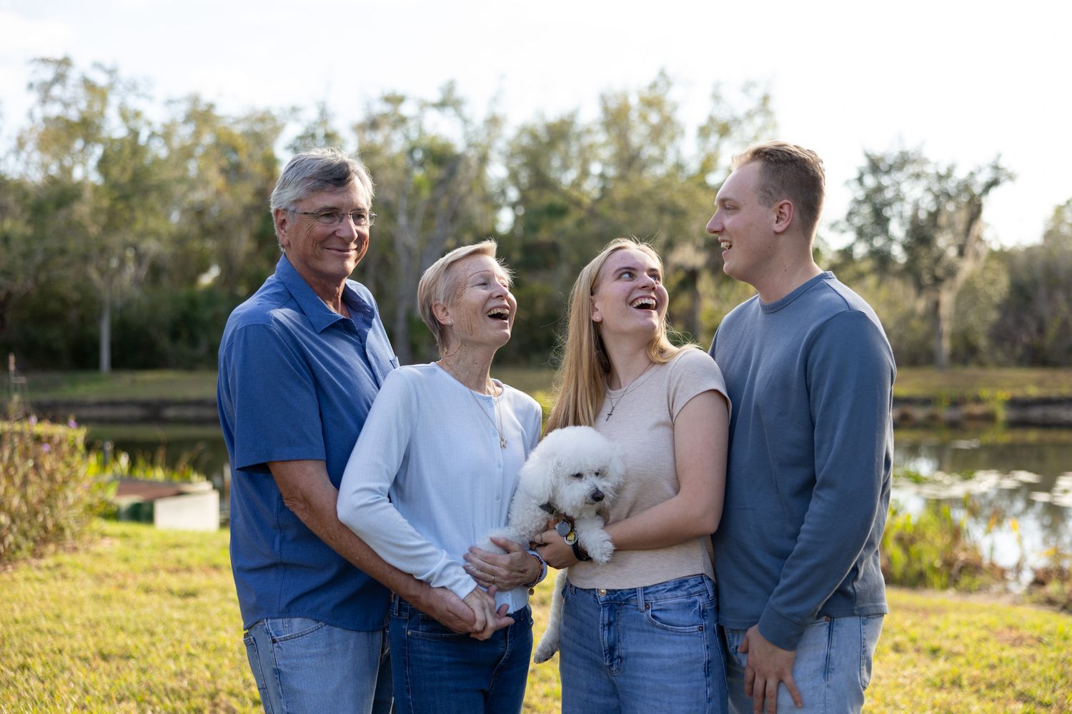 Family sharing a joyful moment together