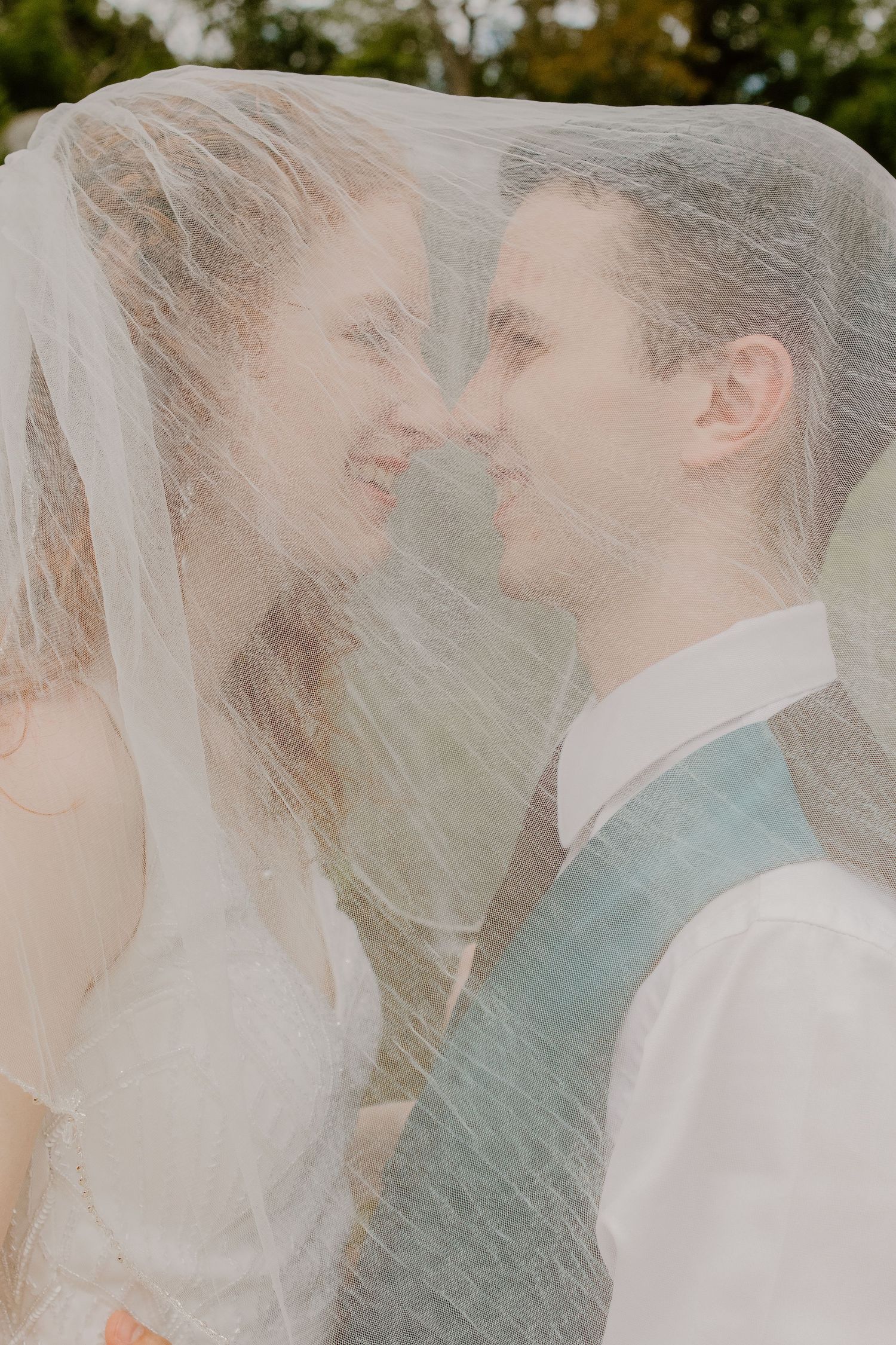 couple under the veil