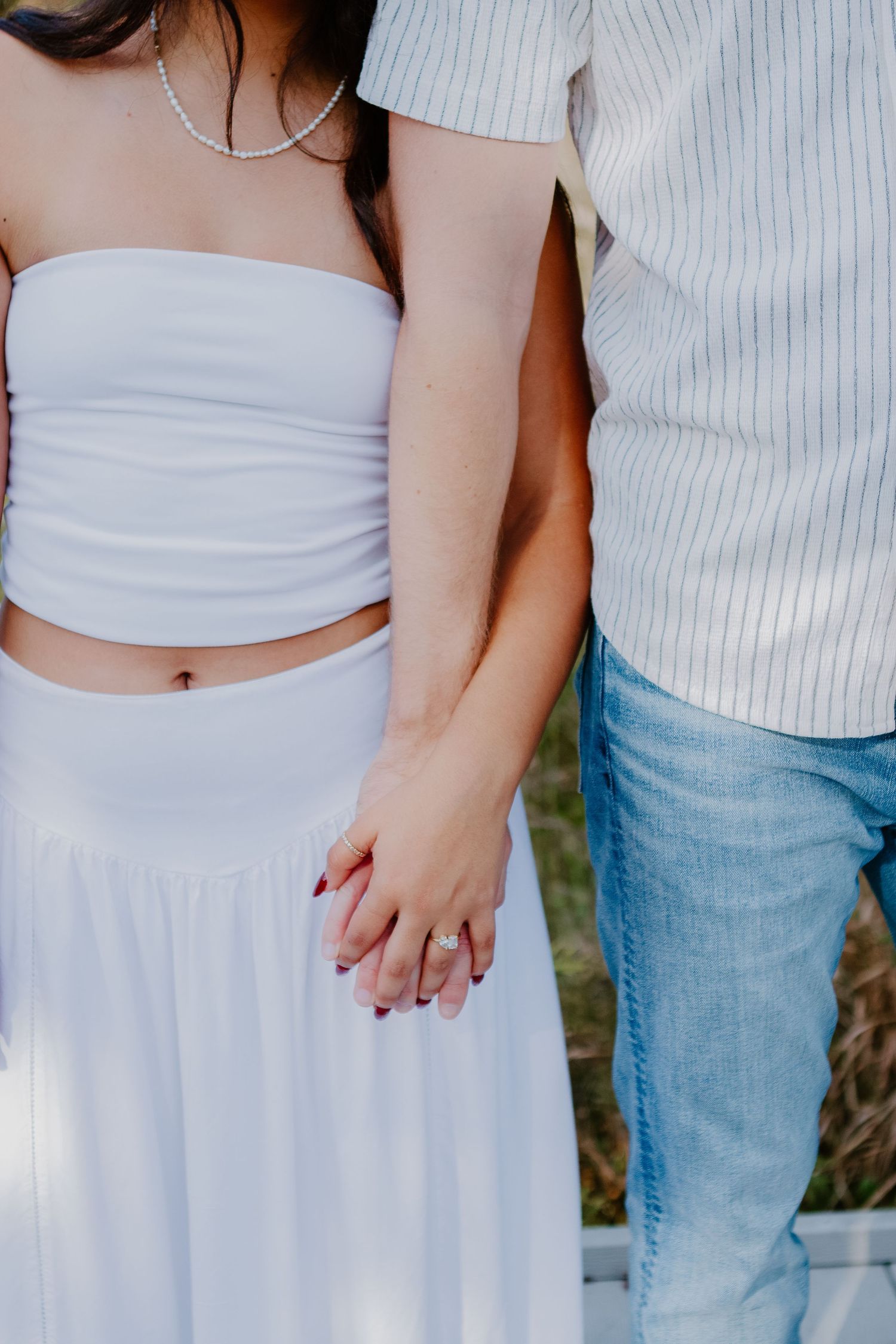 couple holding hands