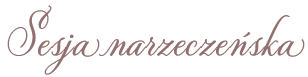 Elegant handwritten cursive text in brown ink that reads 'Sesja marzeczenska' with decorative flourishes.