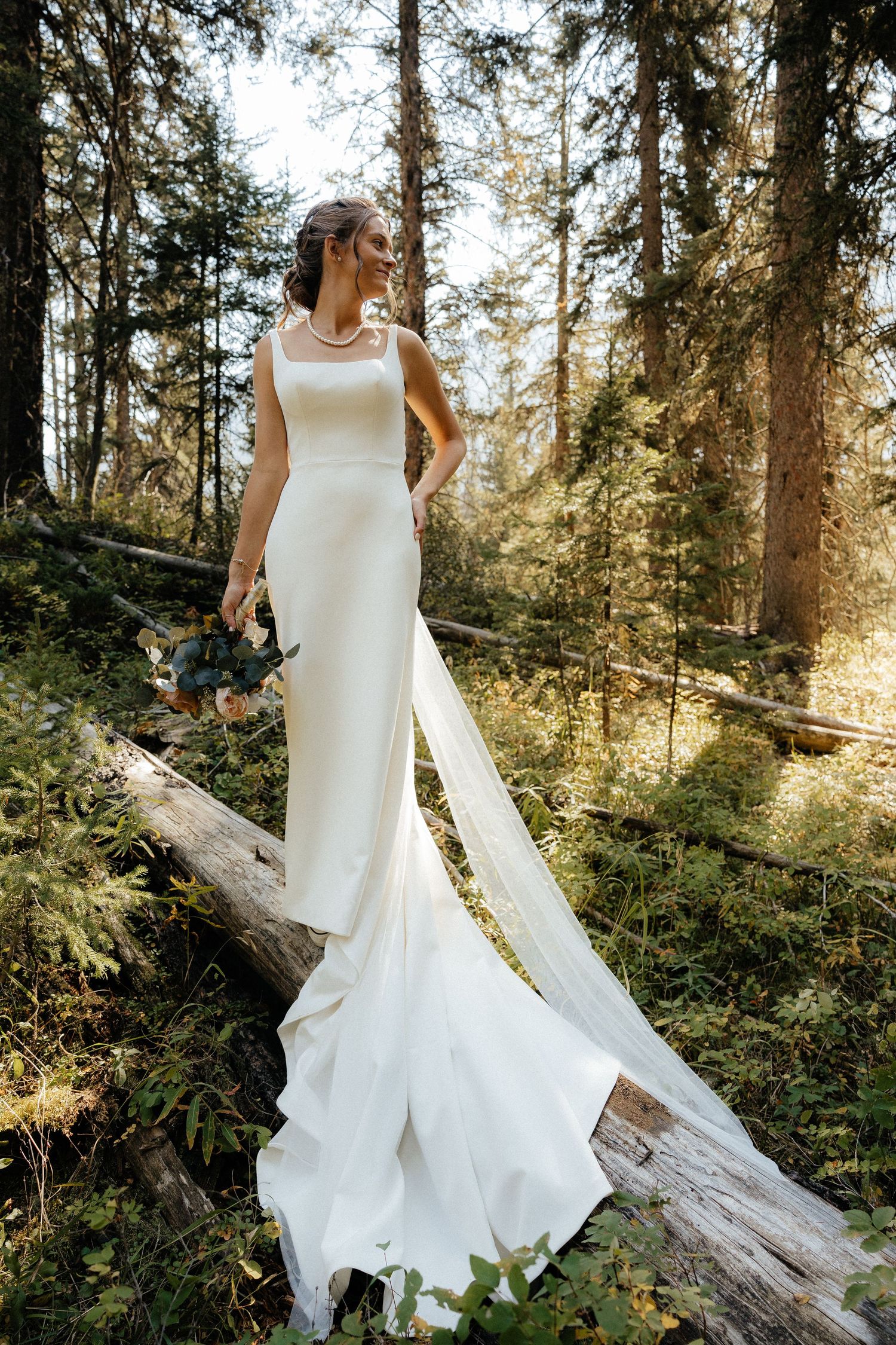 Yellowstone Elopement at trout lake trail by Madi Bruggeman Photography