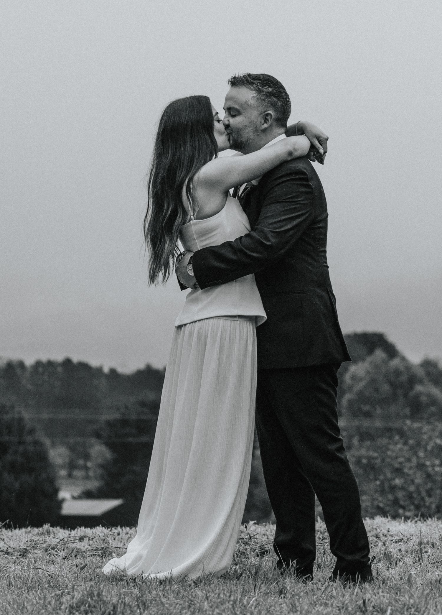 a wedding kiss