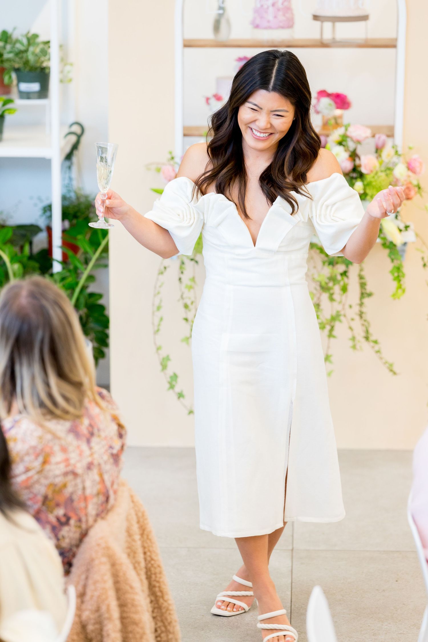 Bridal shower celebration photographed with natural light, candid moments, and joyful guest interactions.